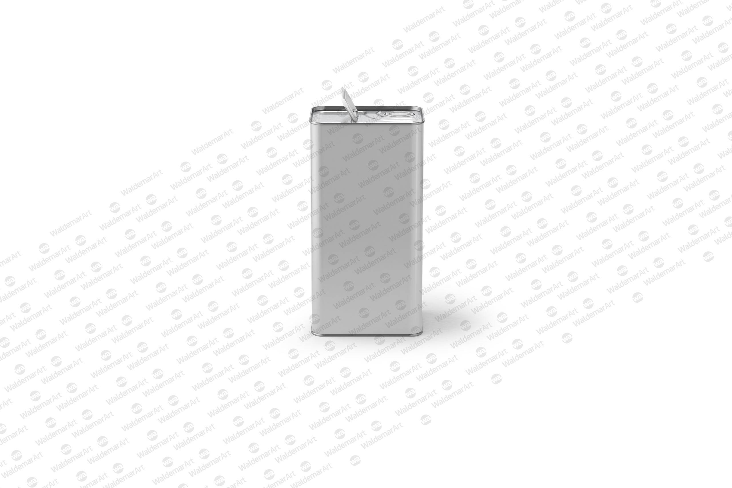 Olive Oil Metal Can 3Le Packaging Mockup Front View