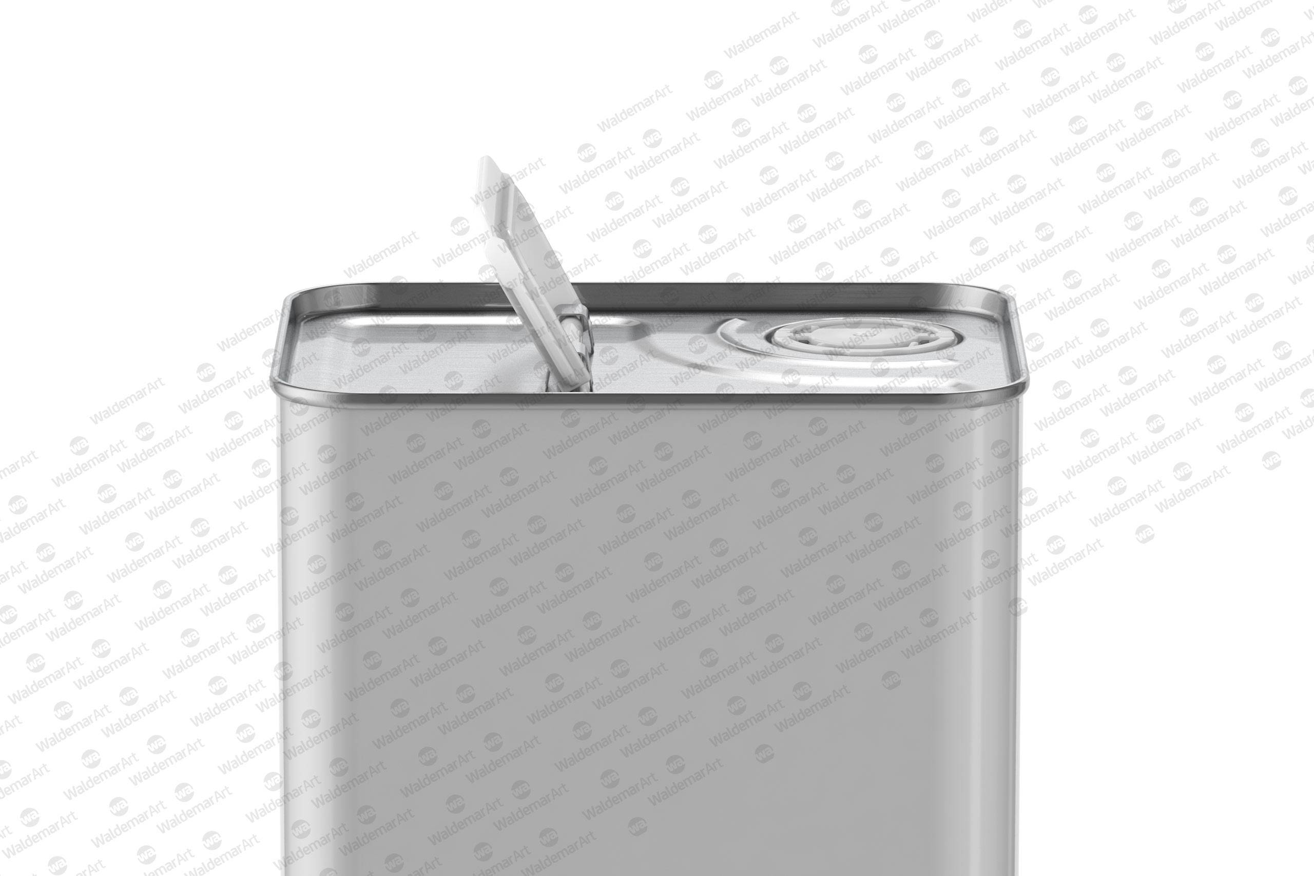 Olive Oil Metal Can 3Le Packaging Mockup Front View