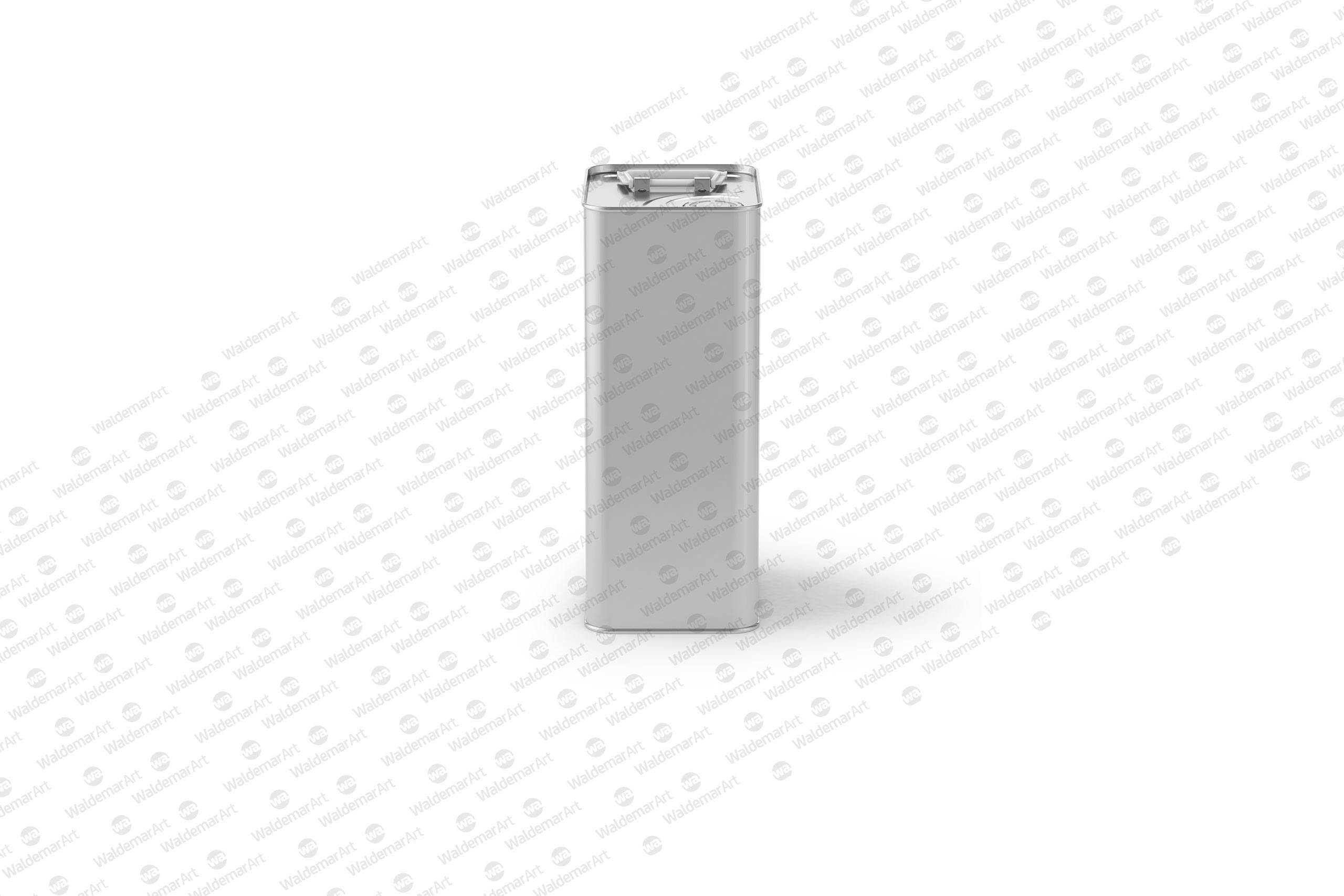 Packaging Mockup of an Olive Oil Metal Can 3Le Side View