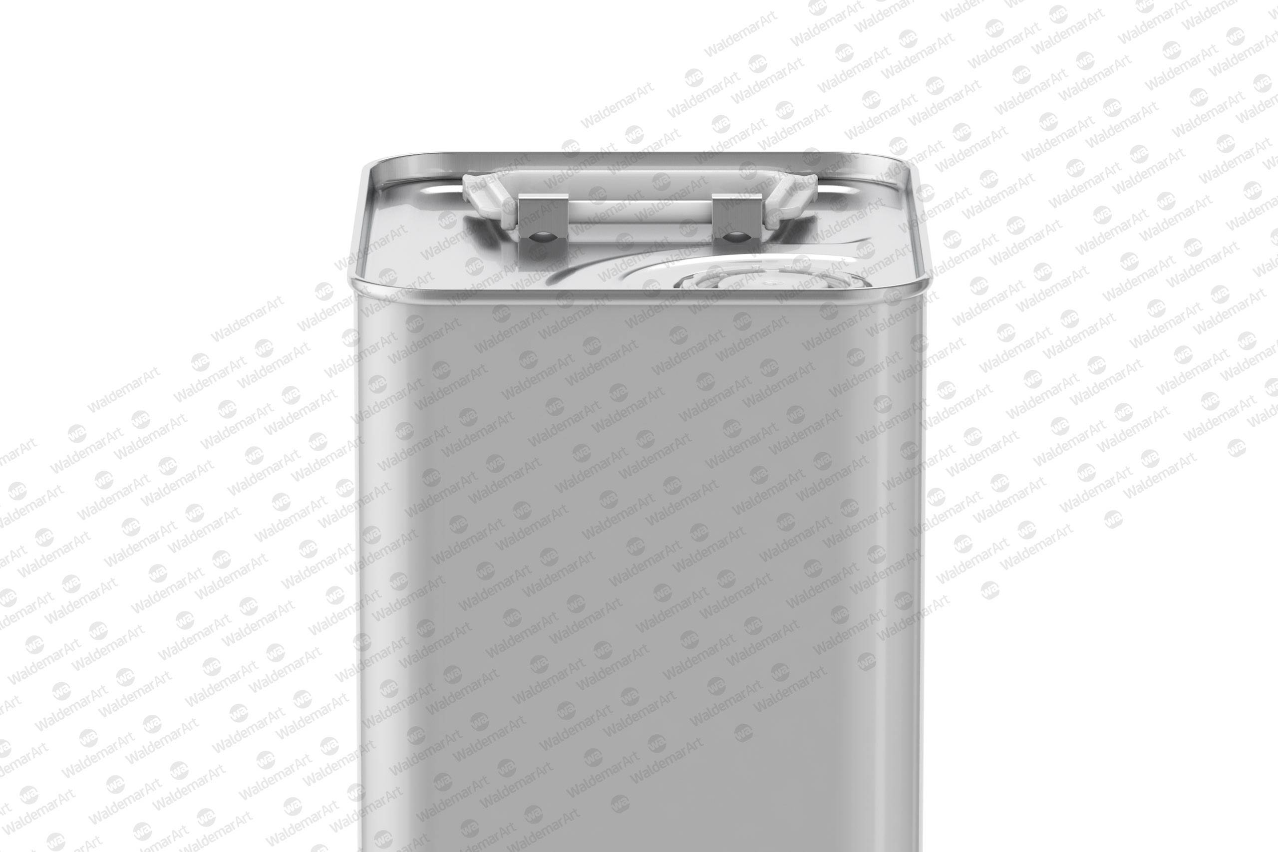 Packaging Mockup of an Olive Oil Metal Can 3Le Side View