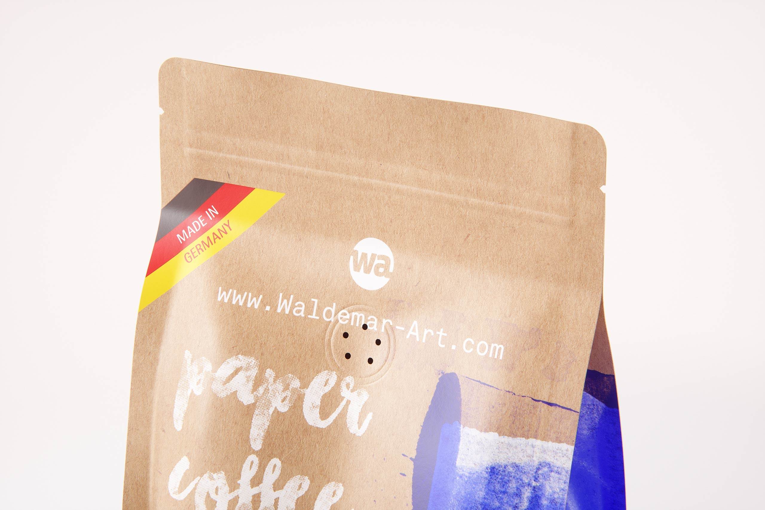 Paper Coffee Bag 250g with ZIP closure packaging 3D model