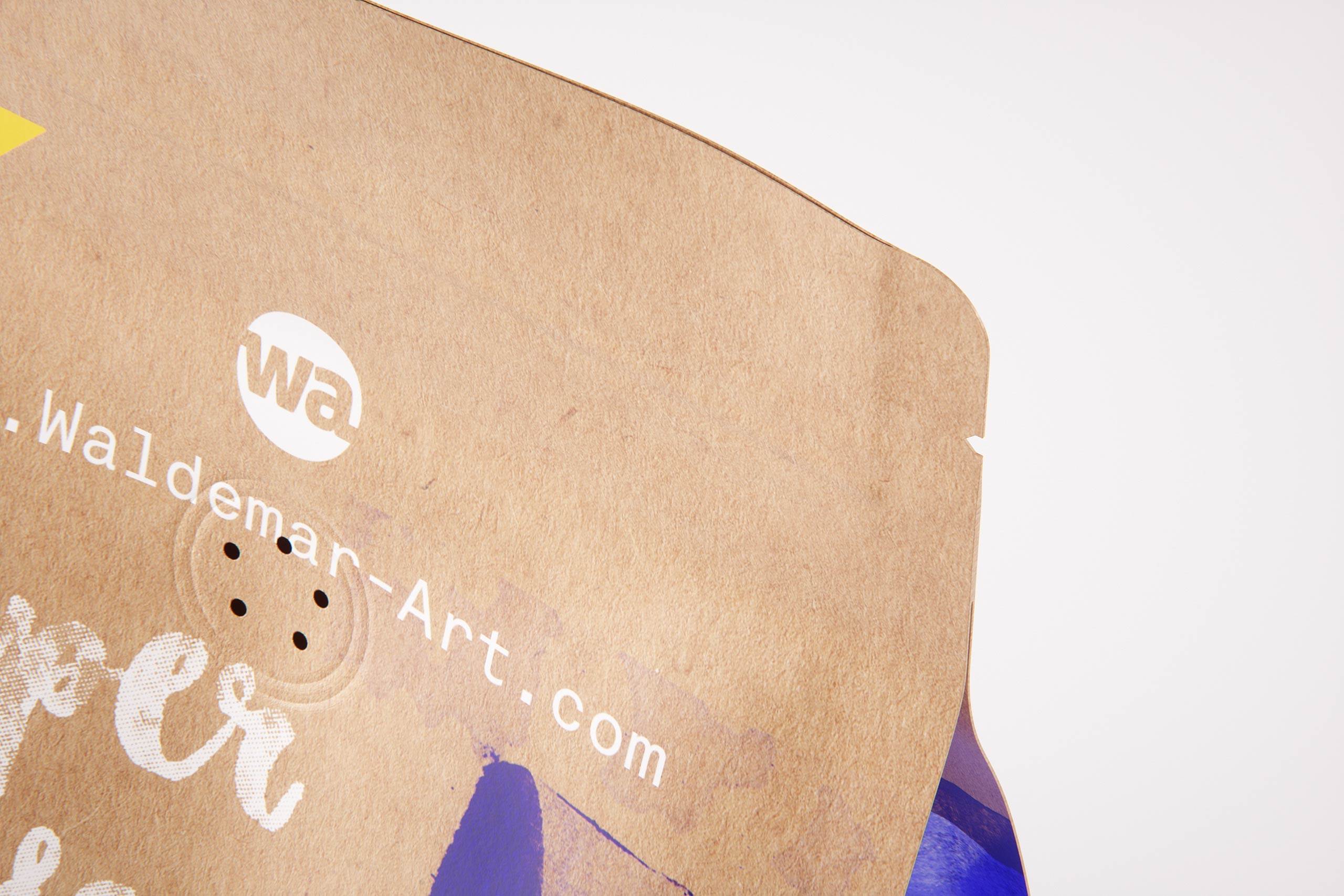 Paper Coffee Bag 250g with ZIP closure packaging 3D model