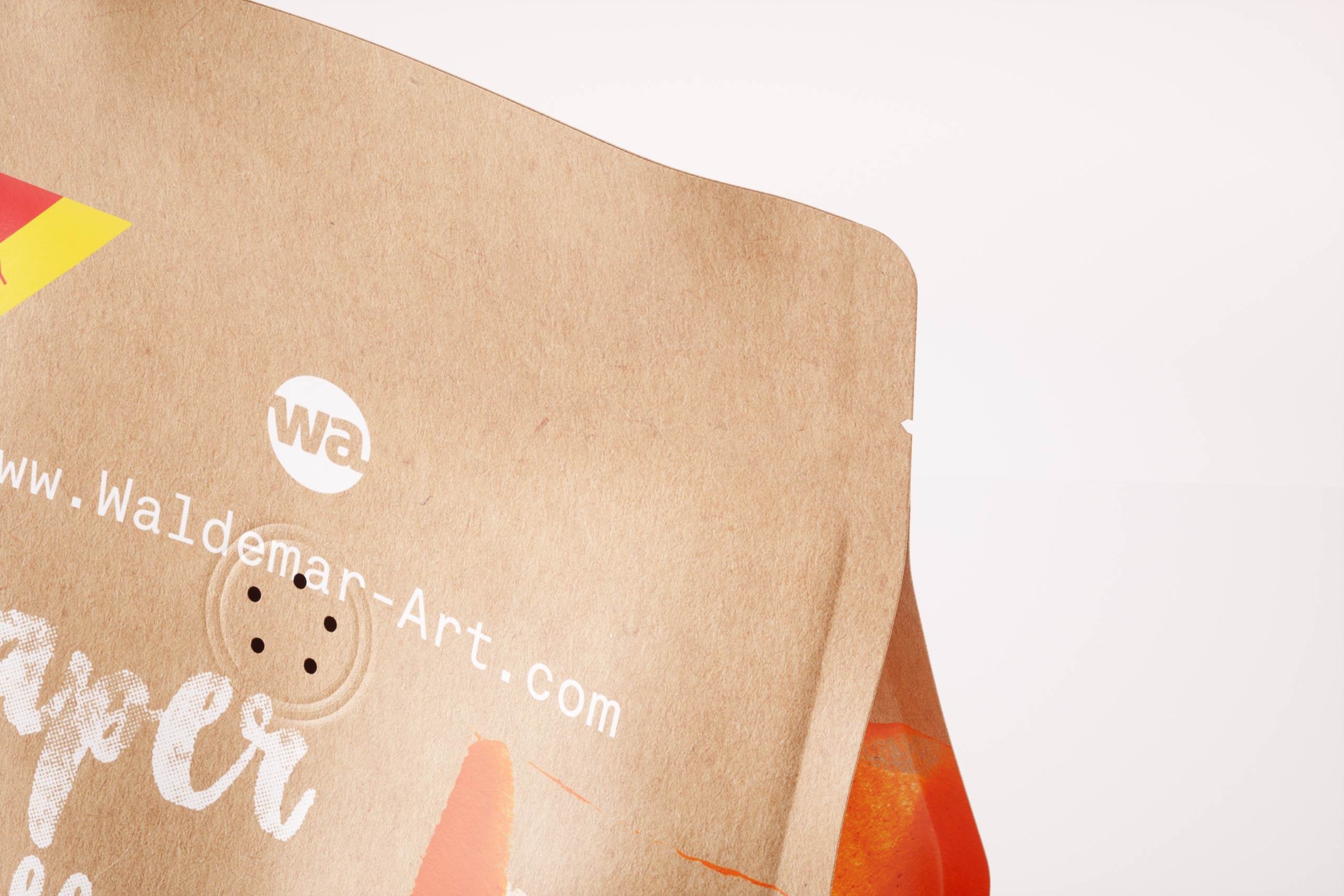 Paper Coffee Bag 500g with ZIP closure packaging 3D model