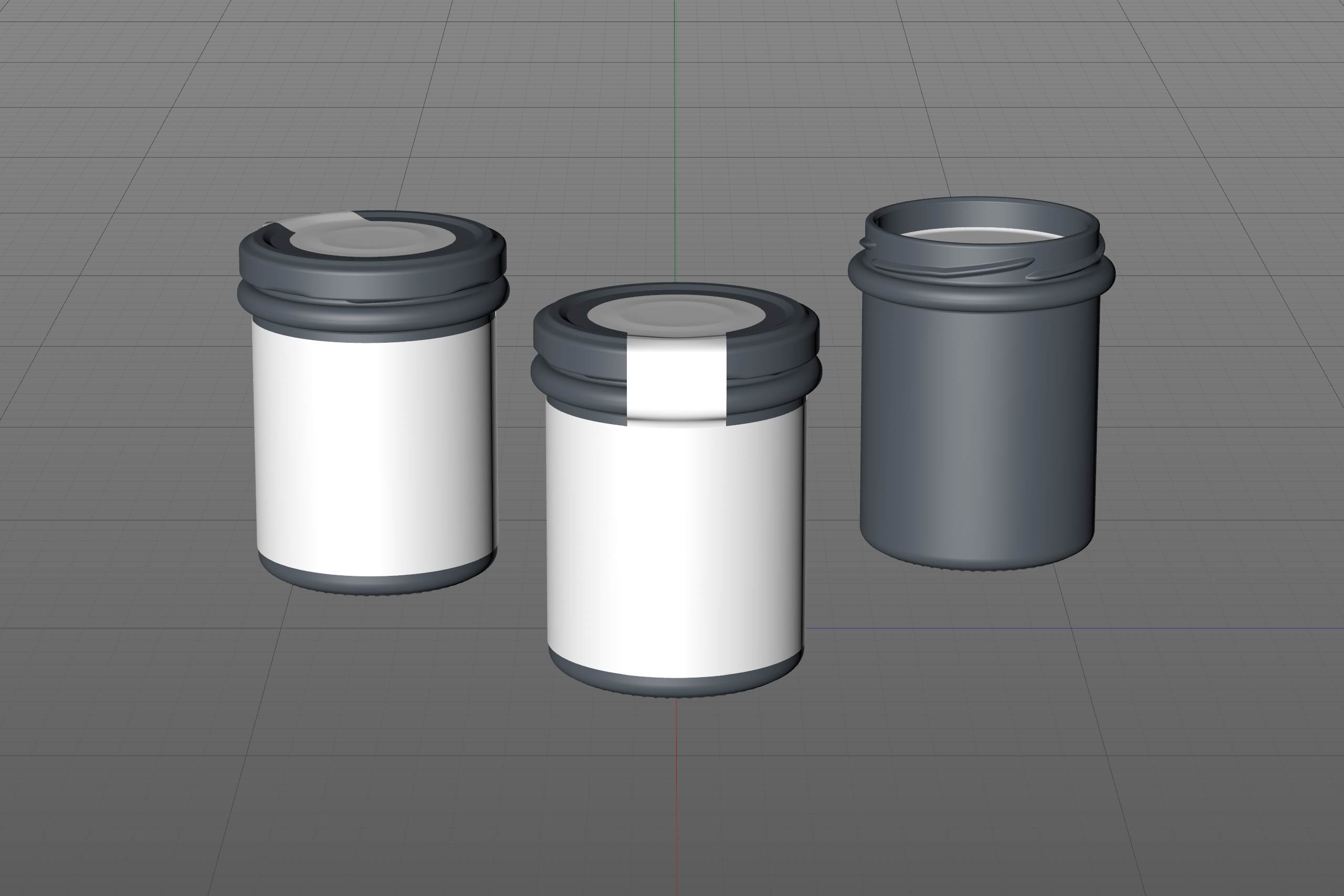 Pesto Calabrese glass jar 180g packaging 3d model