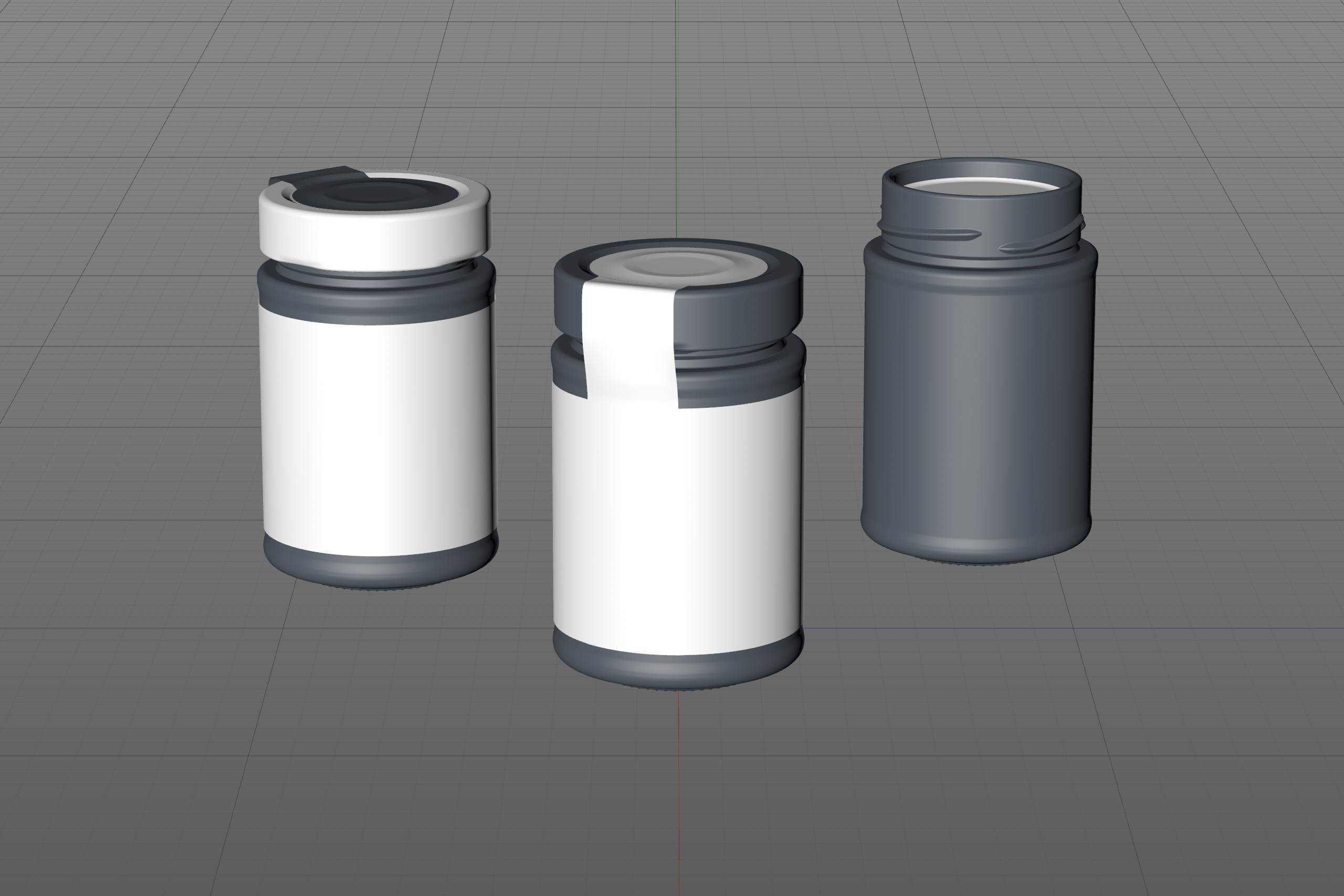 Pesto Rustico Glass Jar 200g packaging 3d model