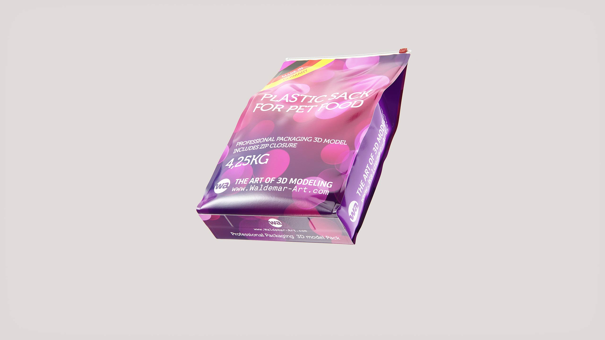Plastic Sack for Pet Food 4,25Kg  packaging 3D model