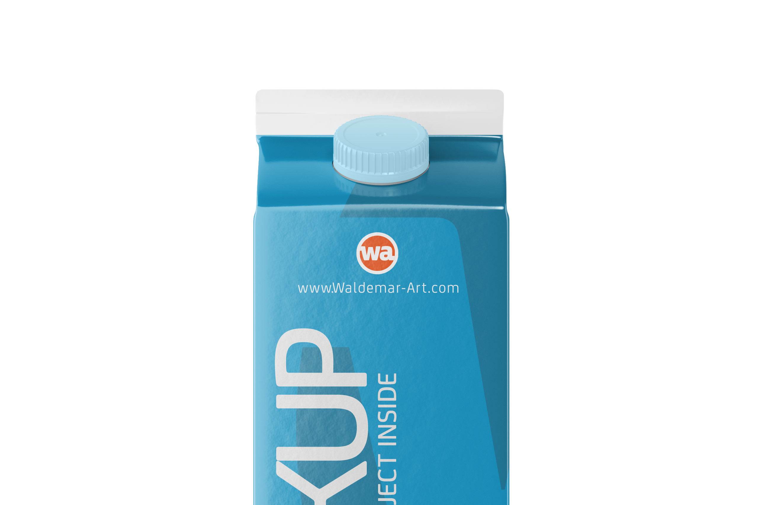 Elopak Pure-Pak Classic 1000ml Photoshop Mockup - Front view