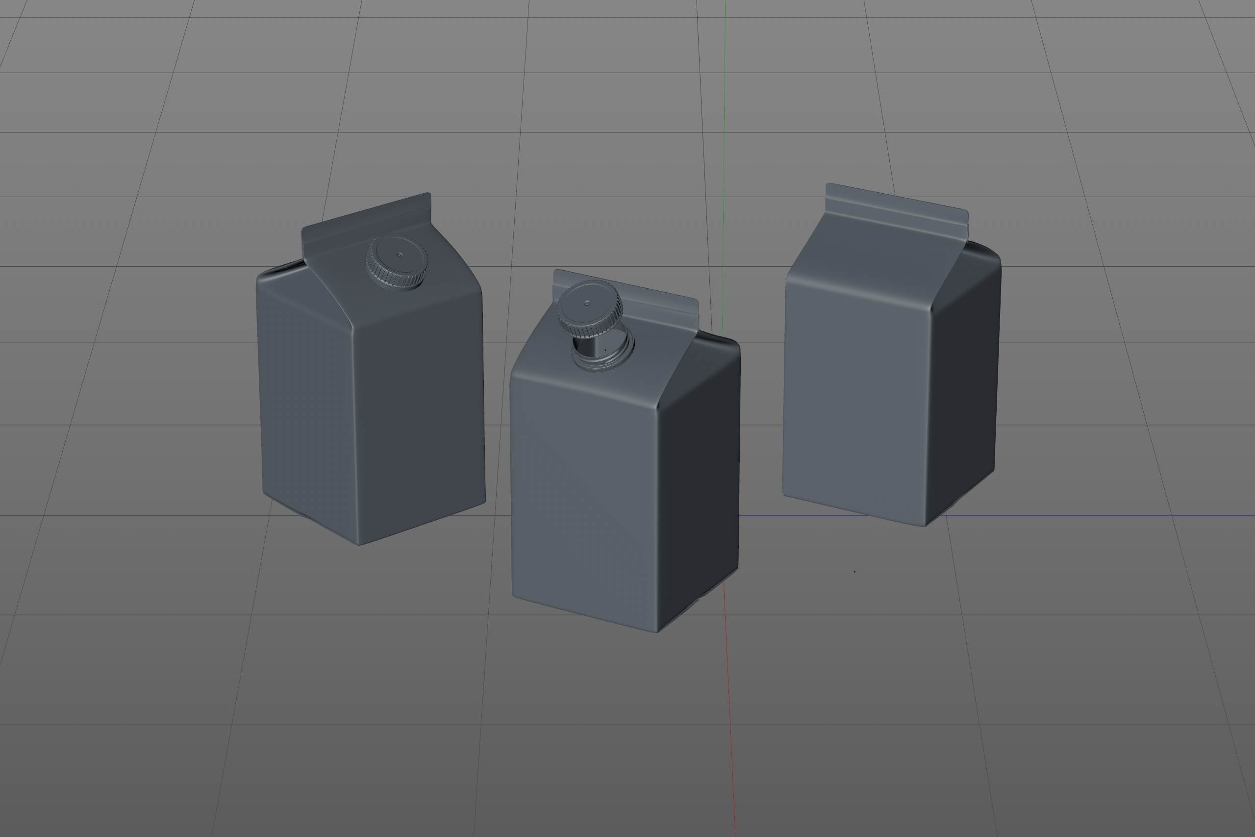 Elopak 3d model - Pure-Pak Classic 500ml packaging 3d model