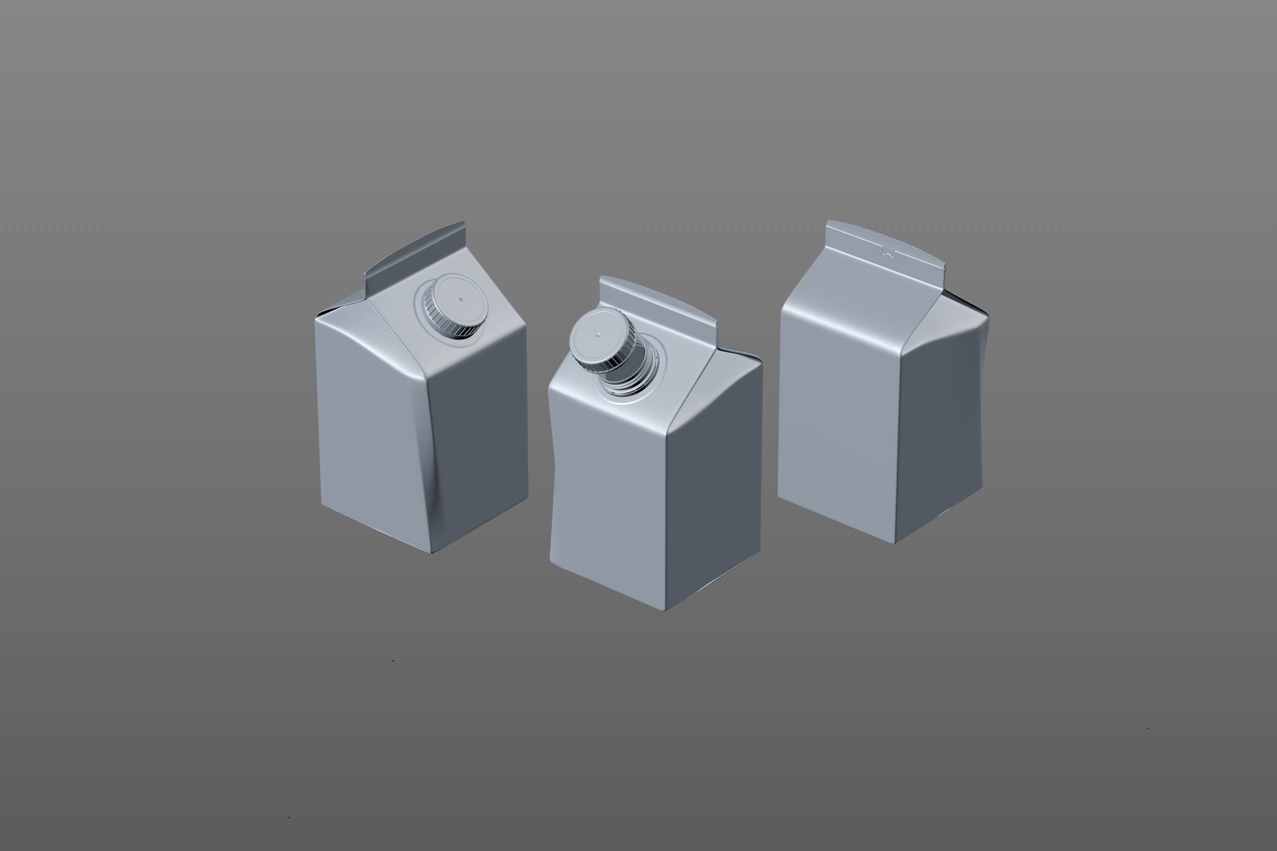 Elopak Pure-Pak Sense Linea 500ml Carton packaging 3D model