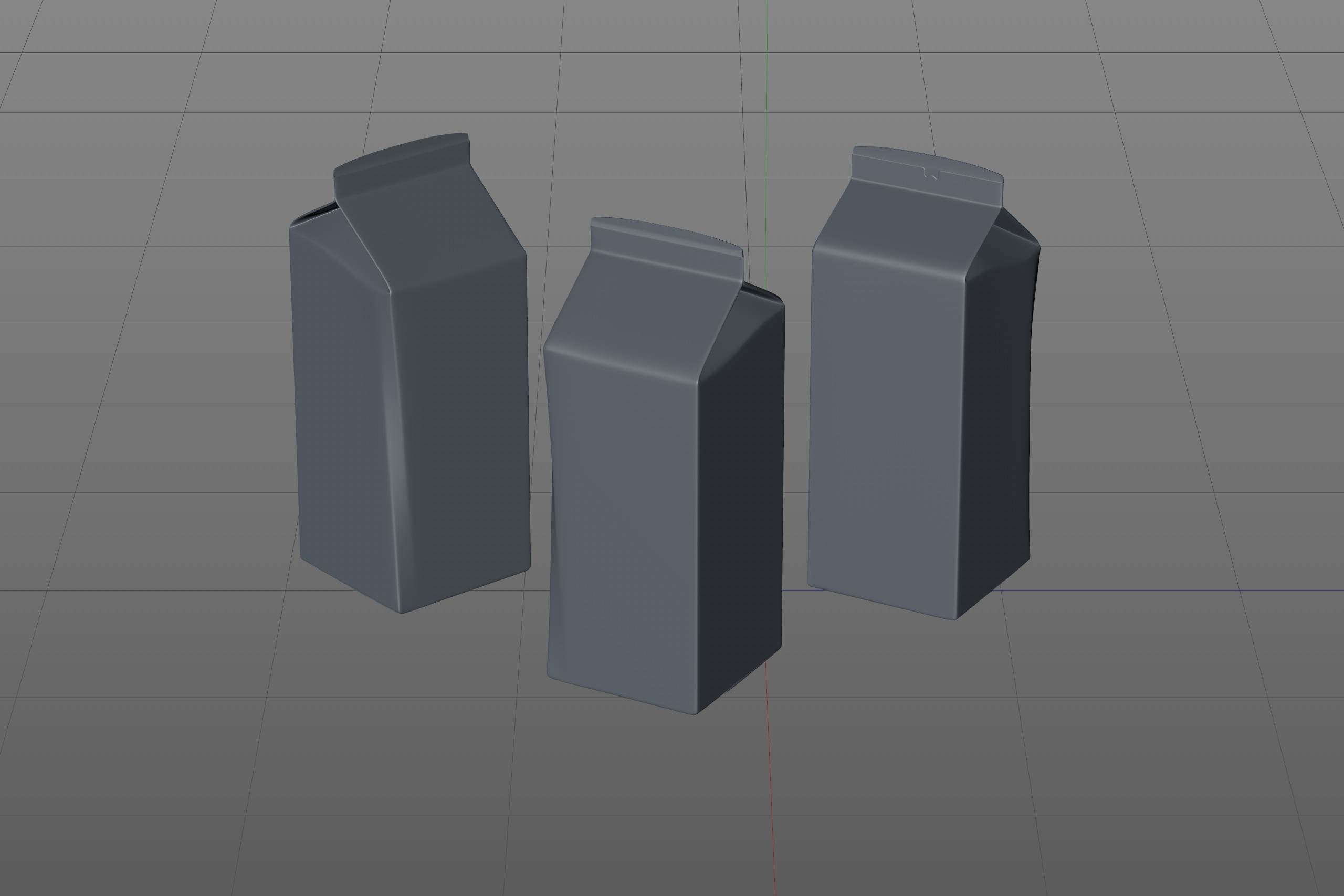 Elopak Pure-Pak Sense 750ml (no opening) Premium carton packaging 3D model pack