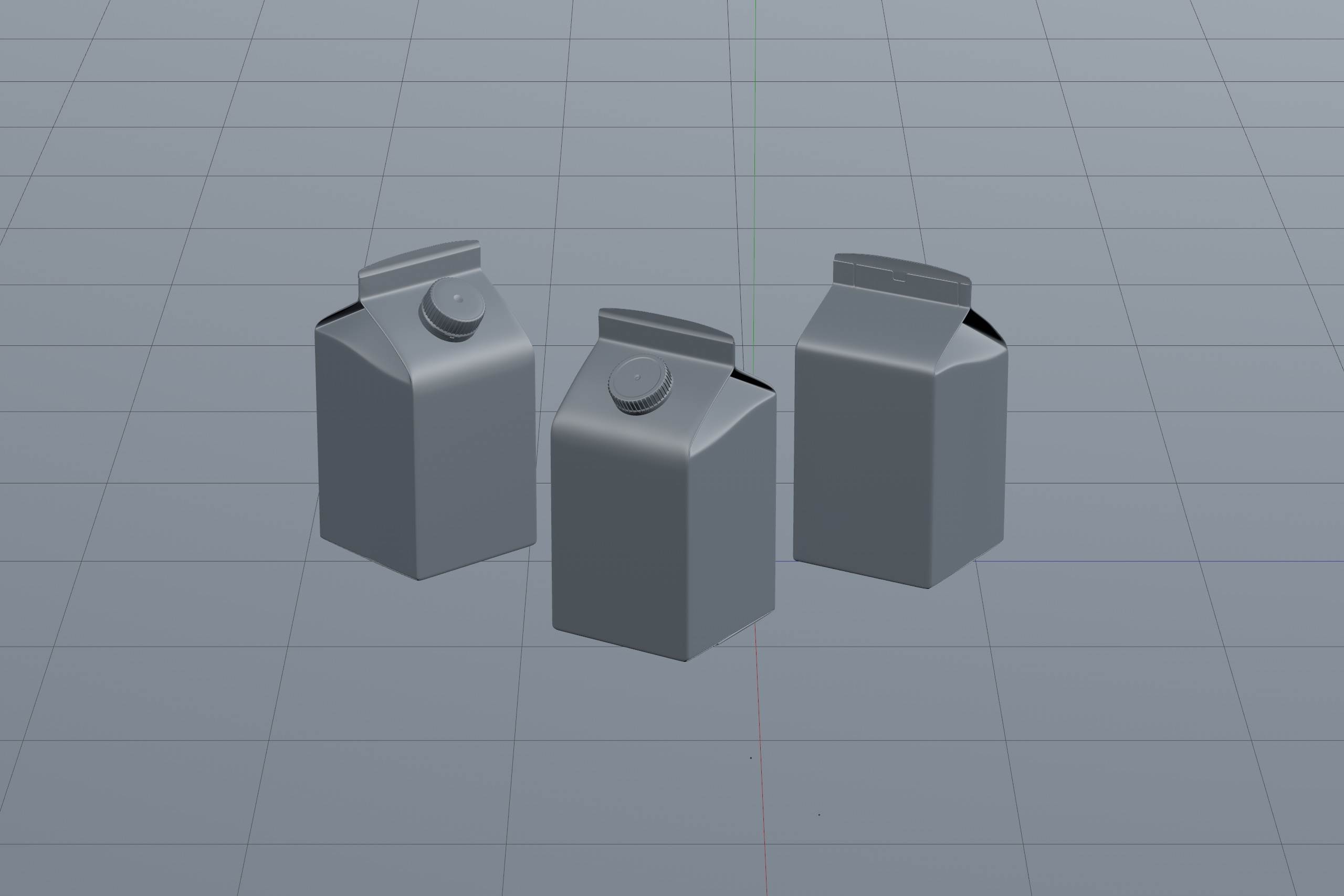 Elopak Pure-Pak Sense Fresh 500ml Carton packaging 3D model