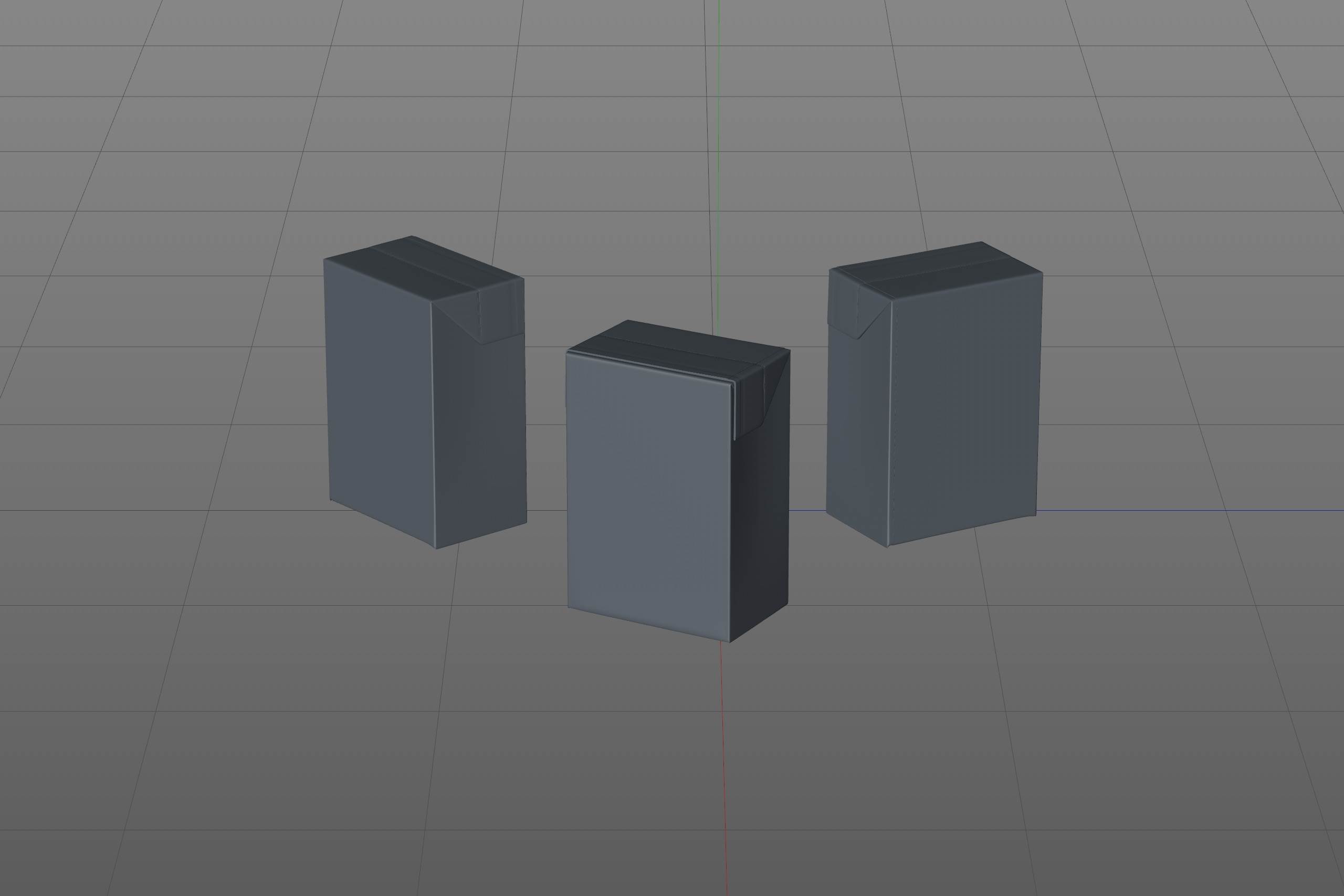 Tetra Pack Recart 200ml Premium carton packaging 3D model pak