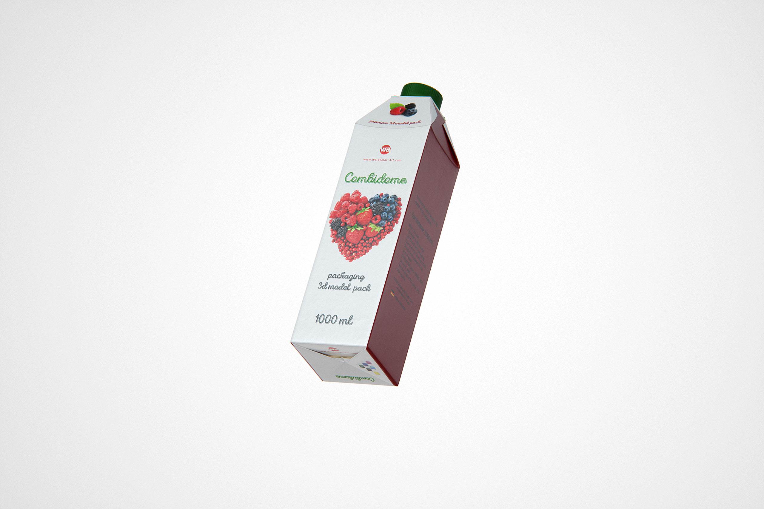 SIG Combidome 1000ml 3D packaging model