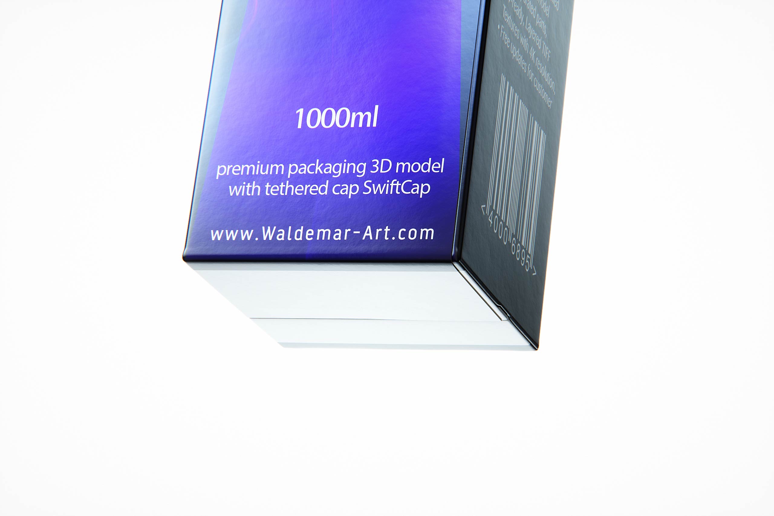 SIG MidiFit 1000ml with tethered cap SwiftCap premium carton packaging 3D model