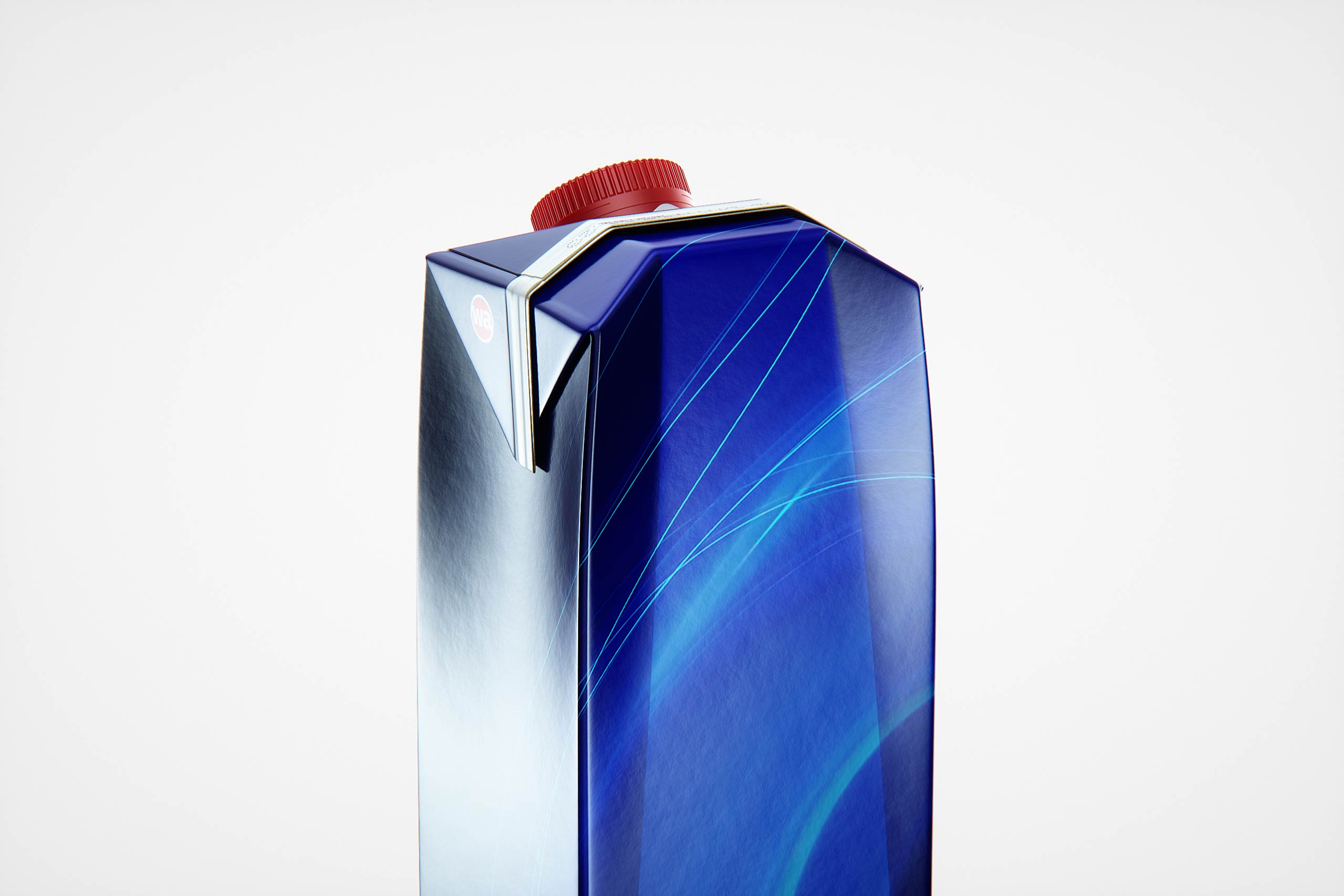 SIG PremiumFit (Combifit Premium) 1000ml with tethered cap SwiftCap premium carton packaging 3d model