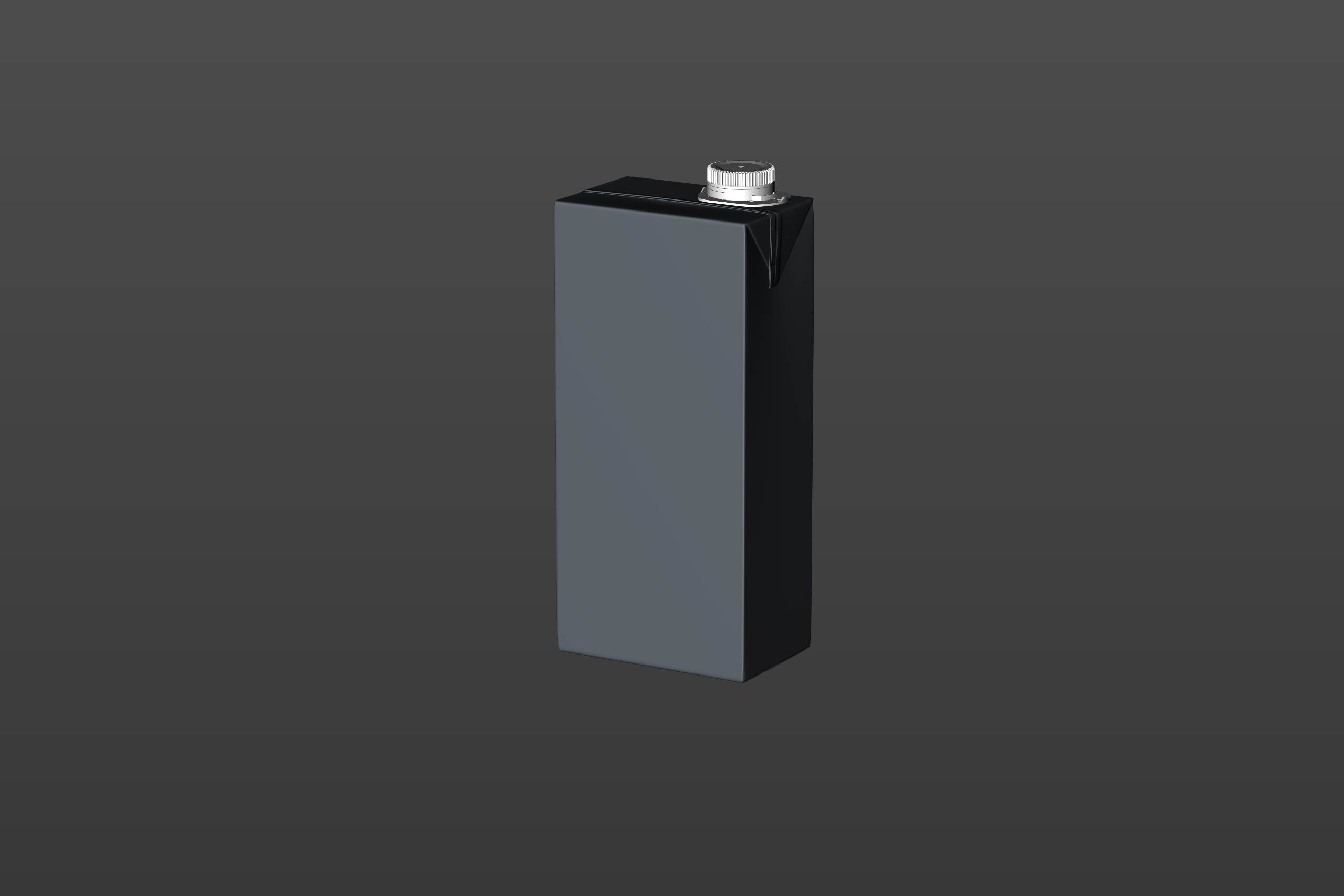 SIG SlimlineBloc 1000ml with tethered cap SwiftCap premium carton packaging 3D model