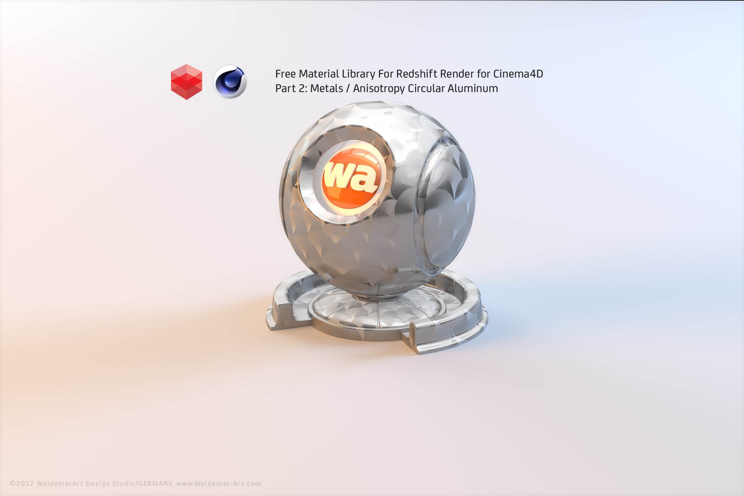 Free Redshift Material Pack/Library for Cinema 4D - Part 2 - Metals