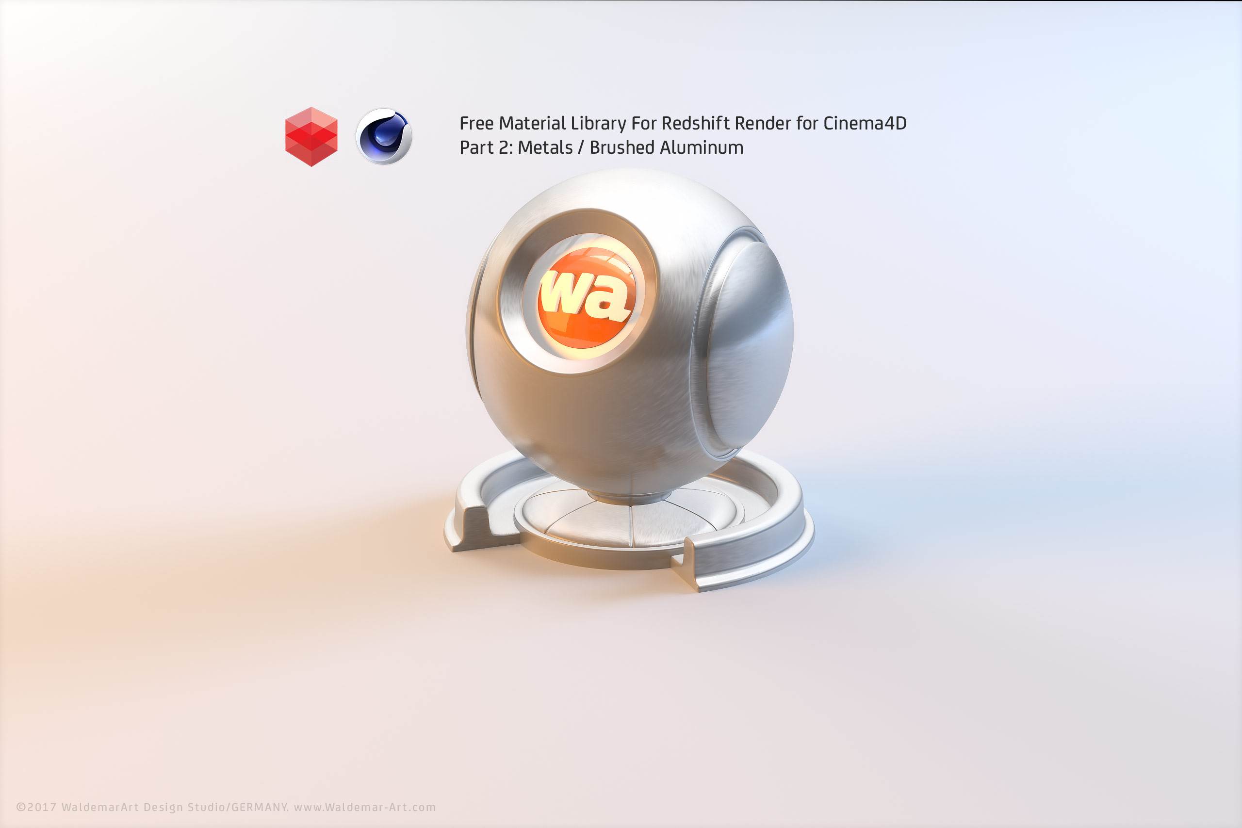 Free Redshift Material Pack/Library for Cinema 4D - Part 2 - Metals