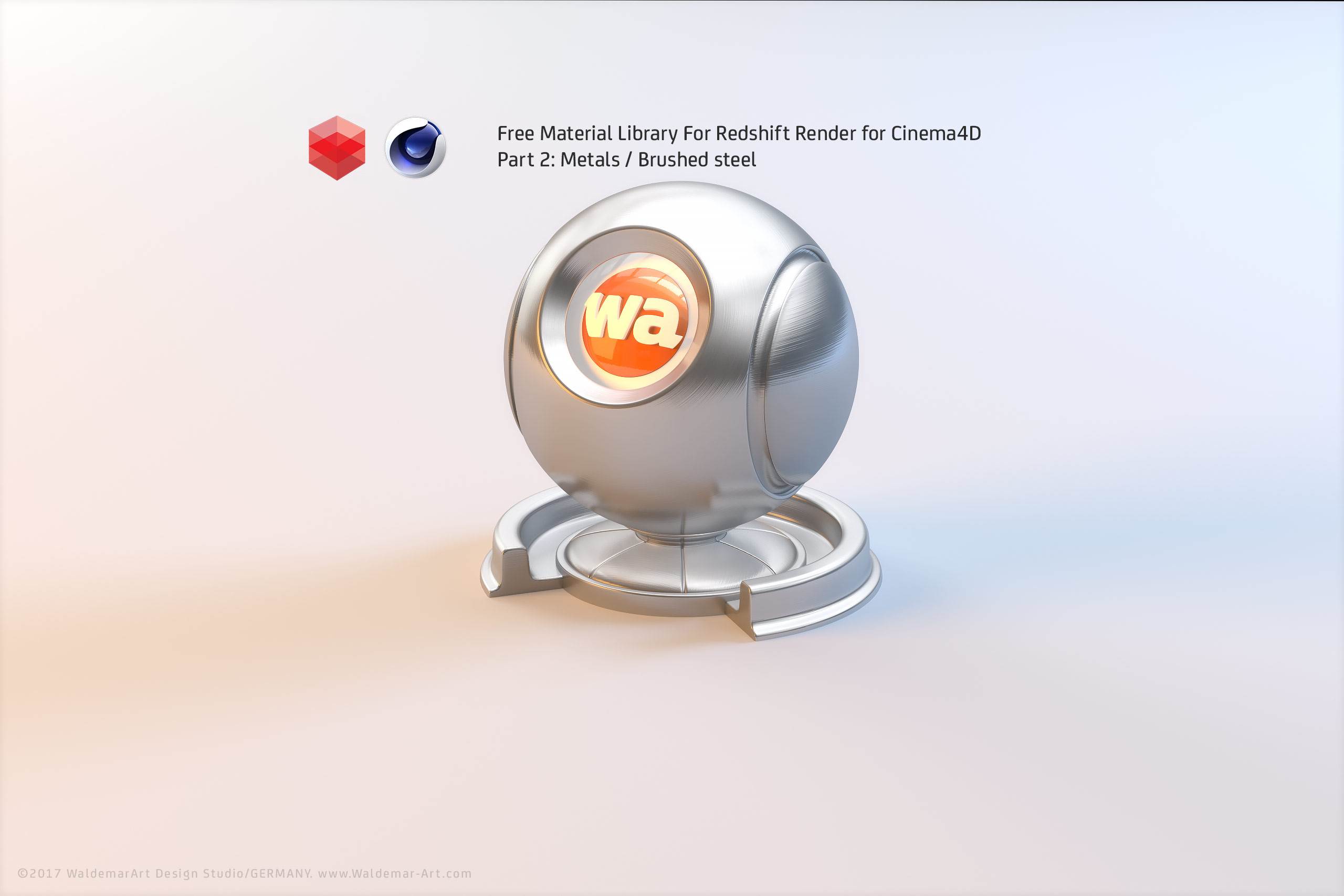 Free Redshift Material Pack/Library for Cinema 4D - Part 2 - Metals