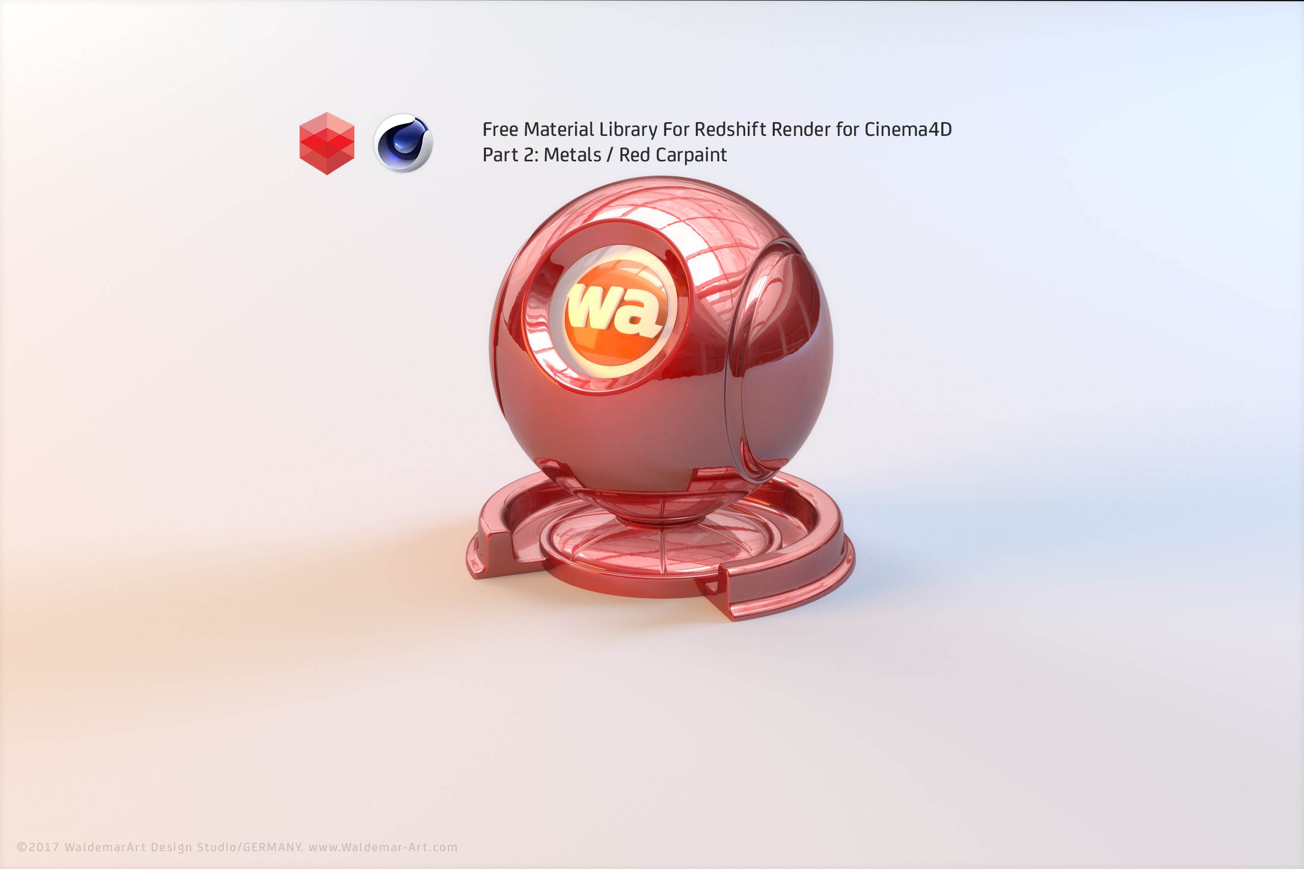 Free Redshift Material Pack/Library for Cinema 4D - Part 2 - Metals