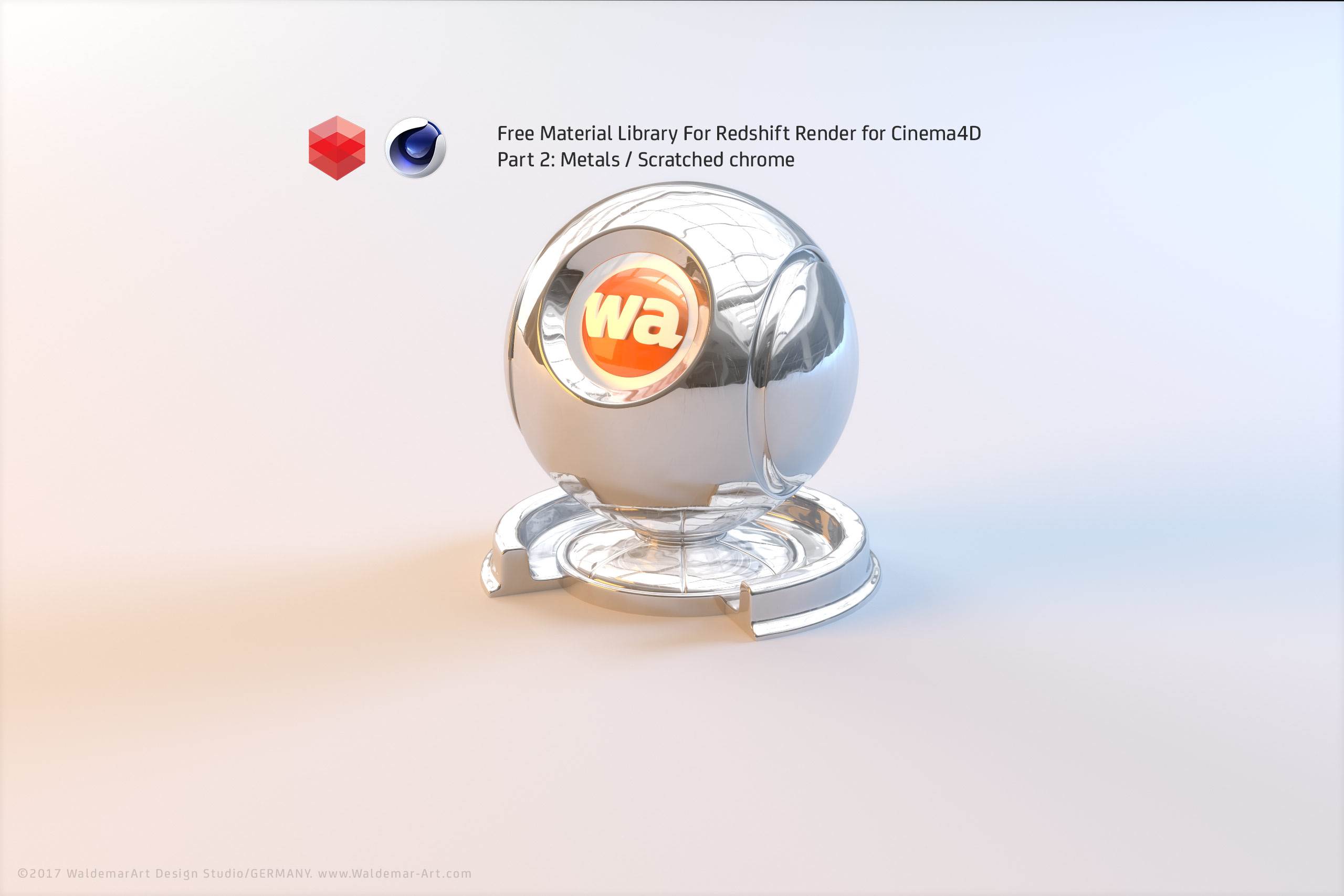 Free Redshift Material Pack/Library for Cinema 4D - Part 2 - Metals