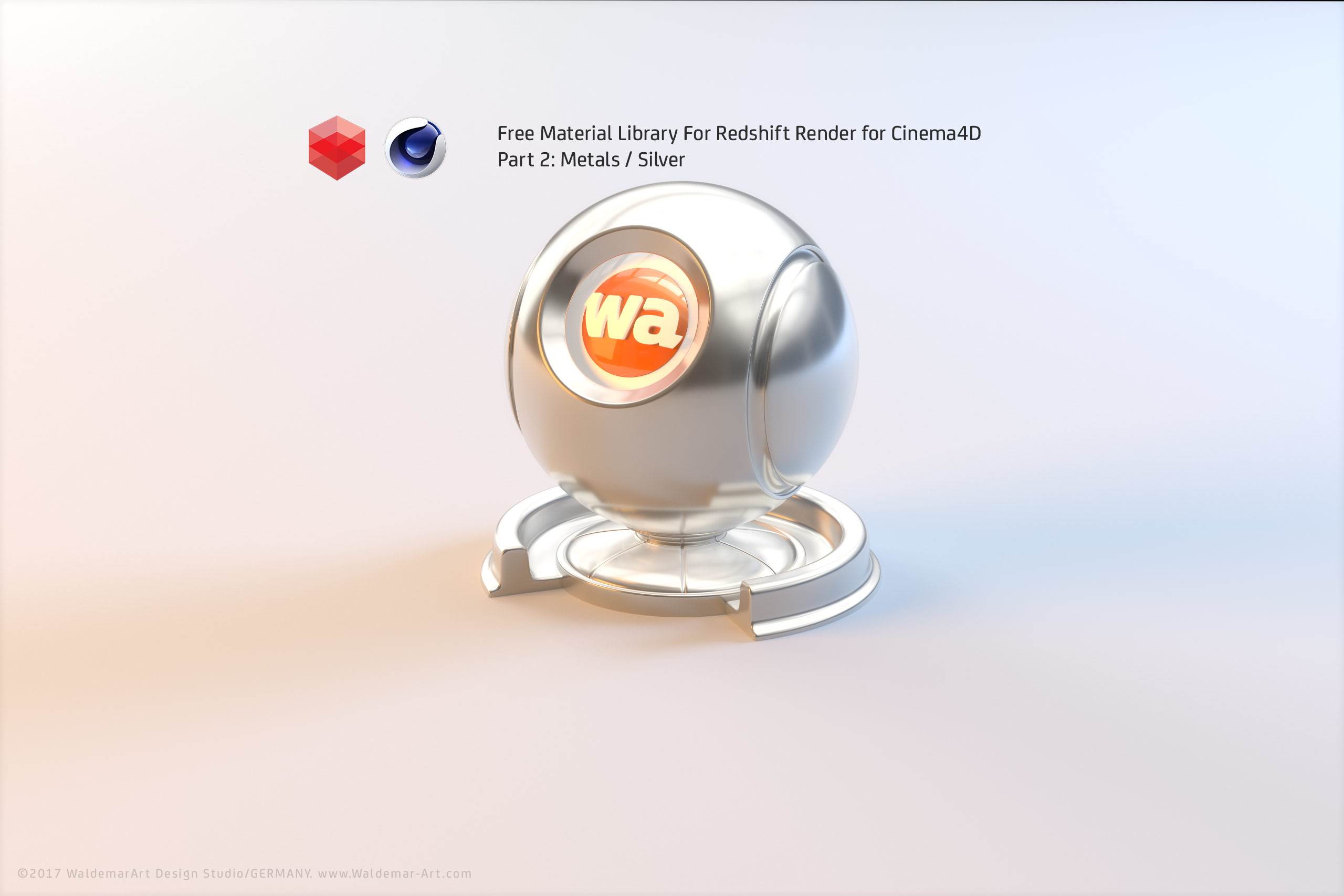 Free Redshift Material Pack/Library for Cinema 4D - Part 2 - Metals