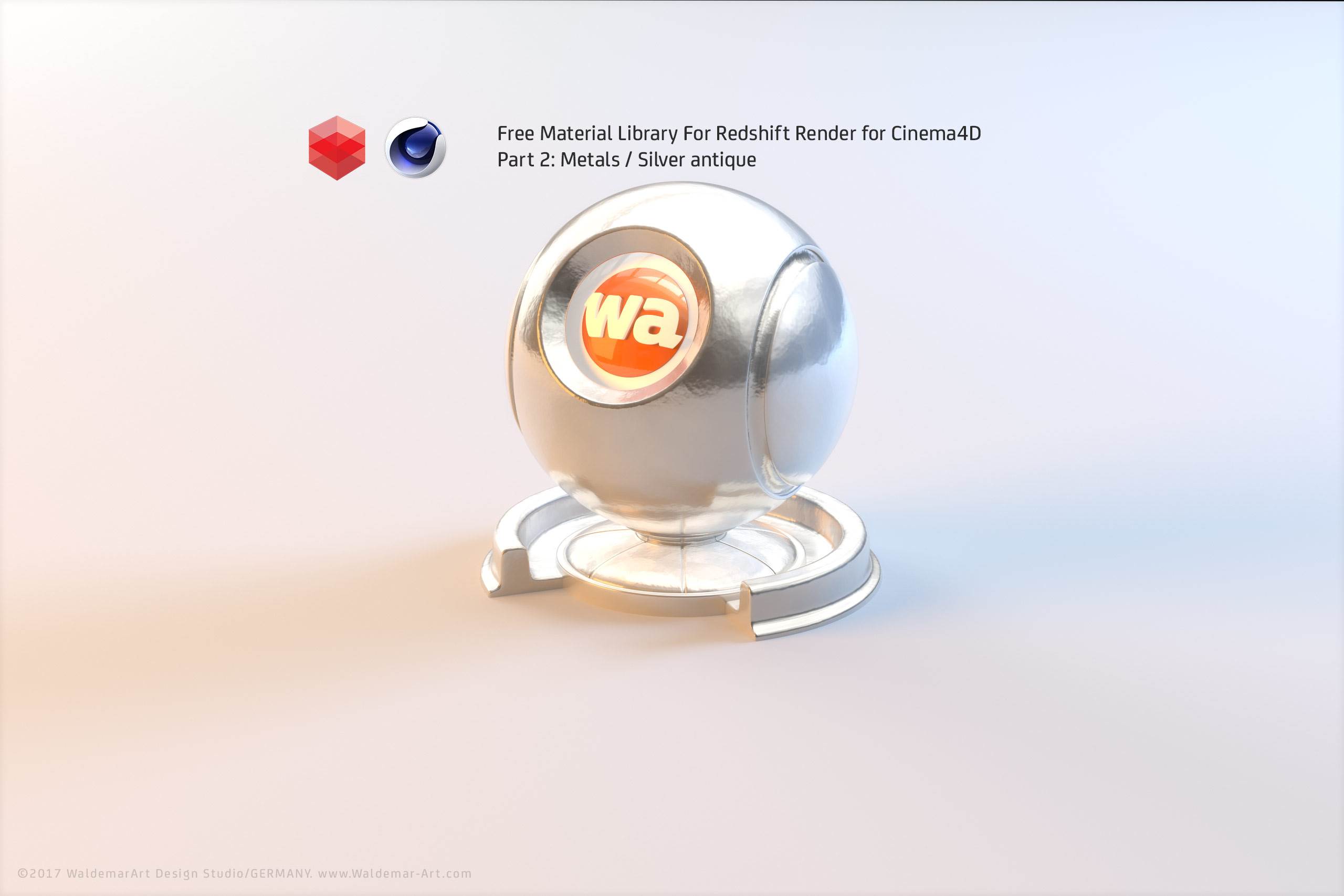 Free Redshift Material Pack/Library for Cinema 4D - Part 2 - Metals