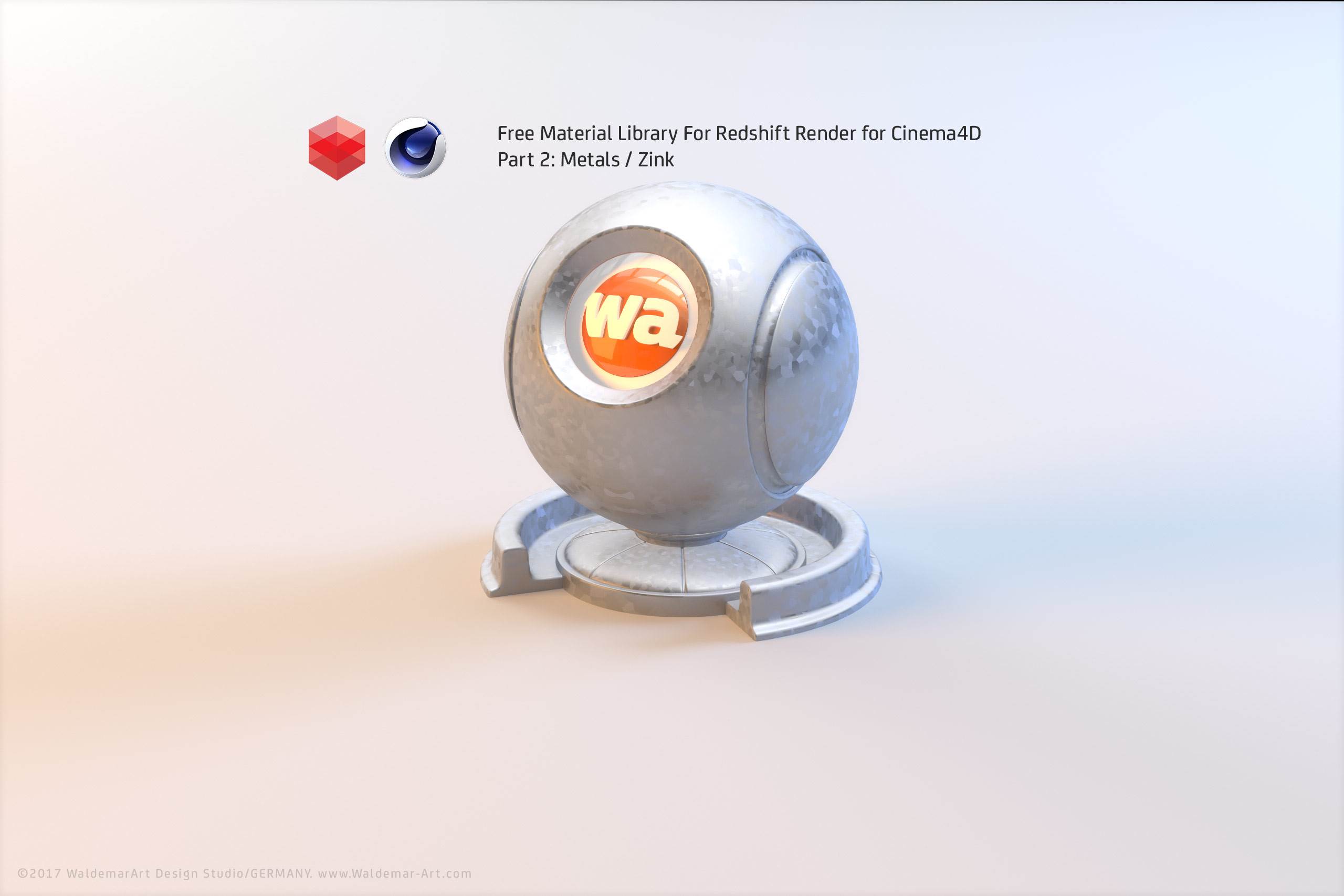 Free Redshift Material Pack/Library for Cinema 4D - Part 2 - Metals