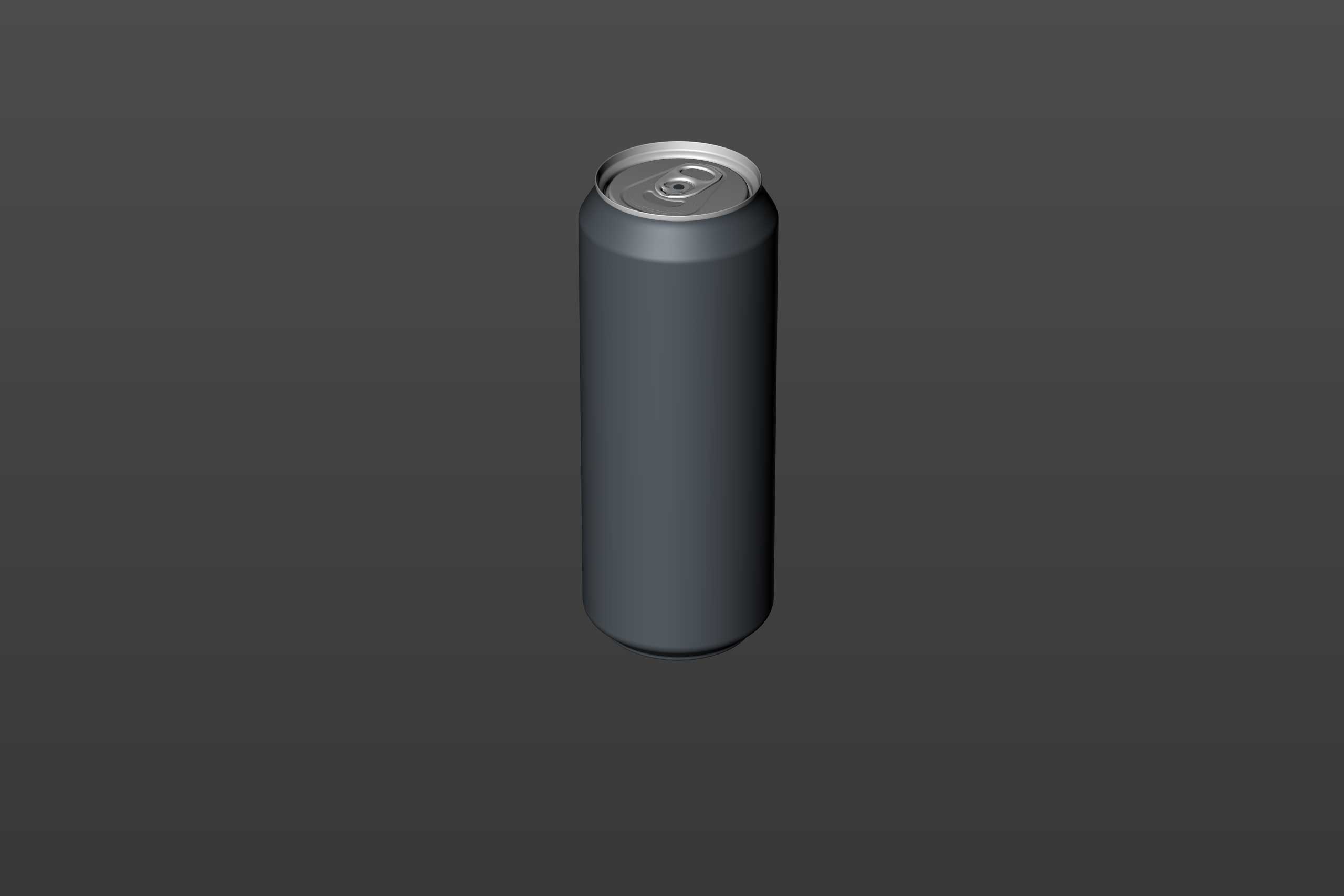 Beer/Soda Standard Aluminum Can 3d packaging model 500ml