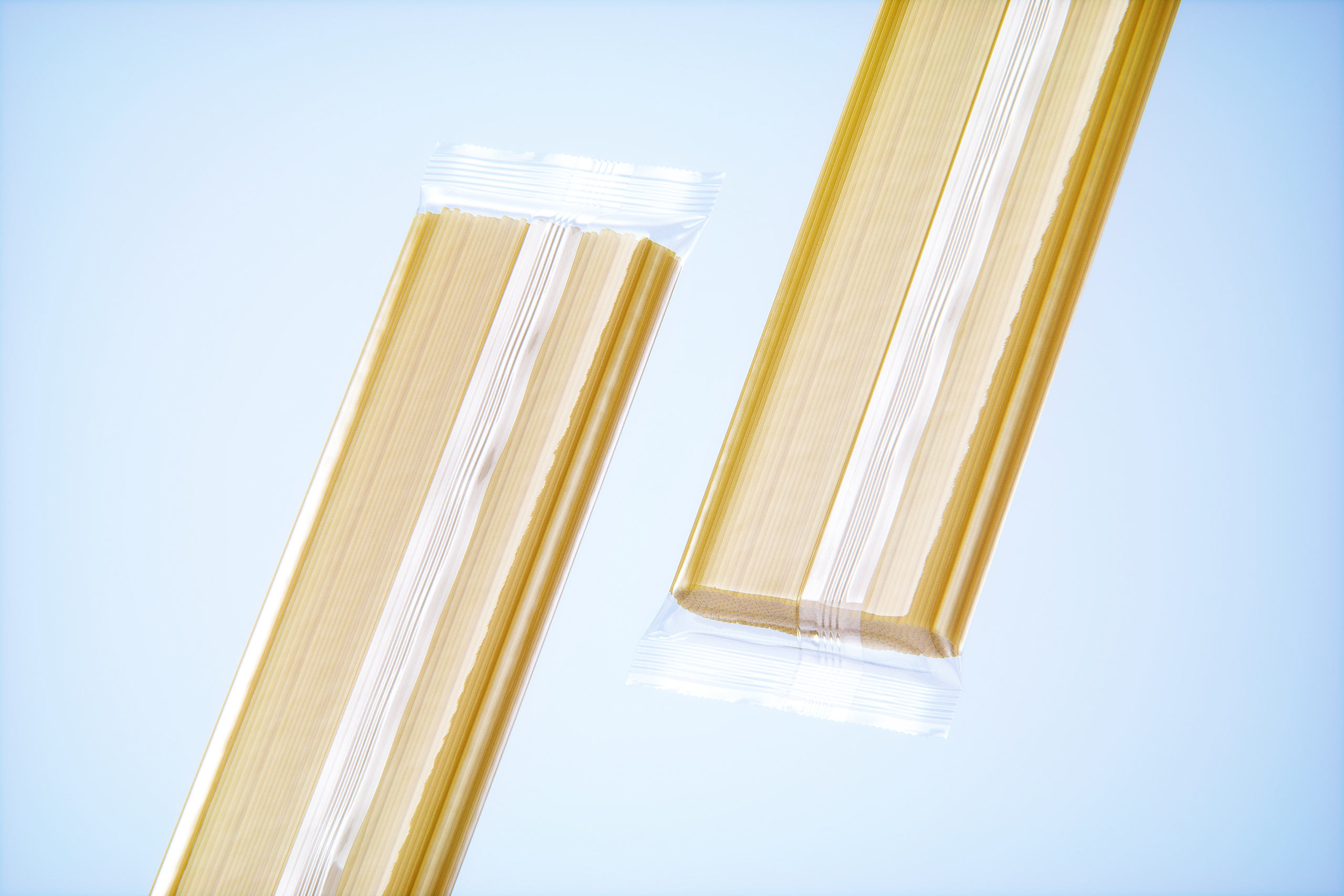 Spaghetti plastic pack 500g premium packaging 3d model