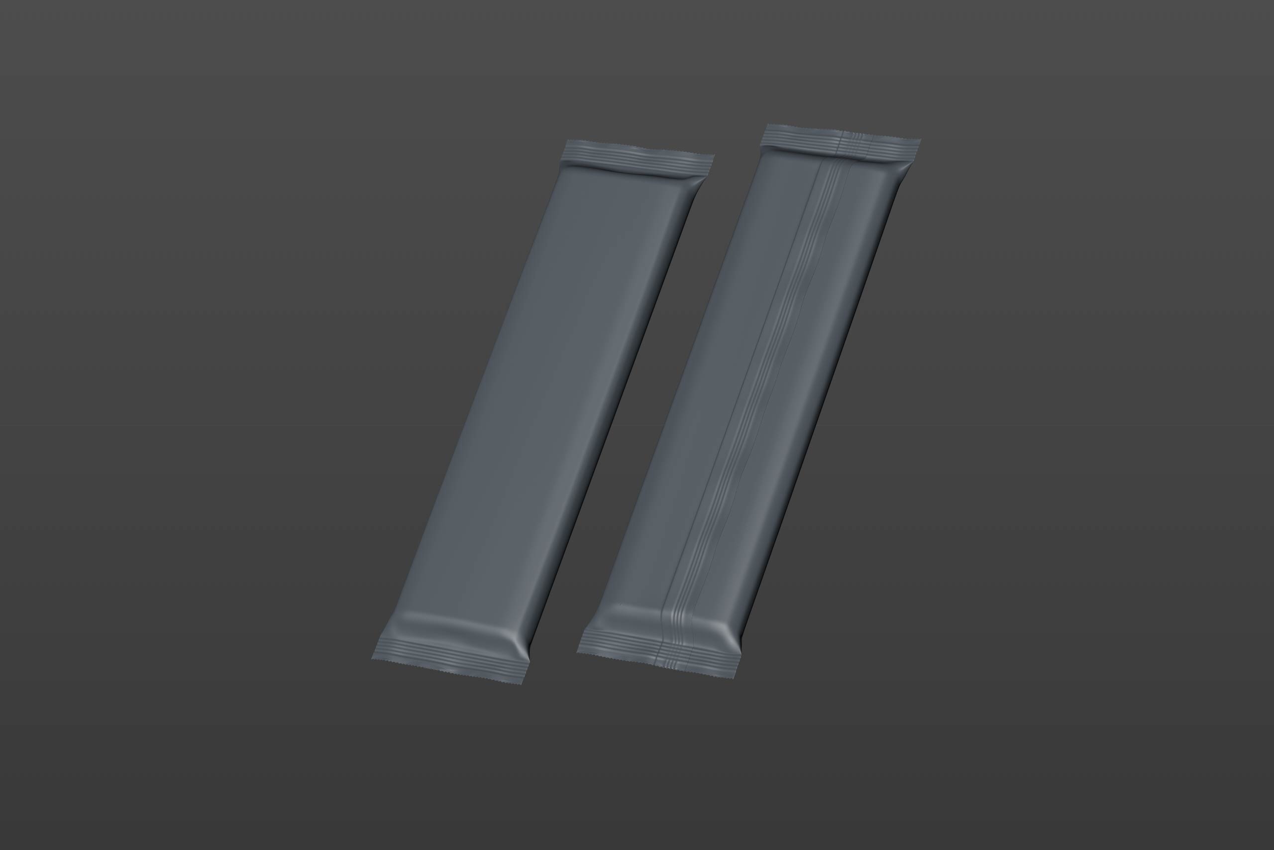 Spaghetti plastic pack 500g premium packaging 3d model