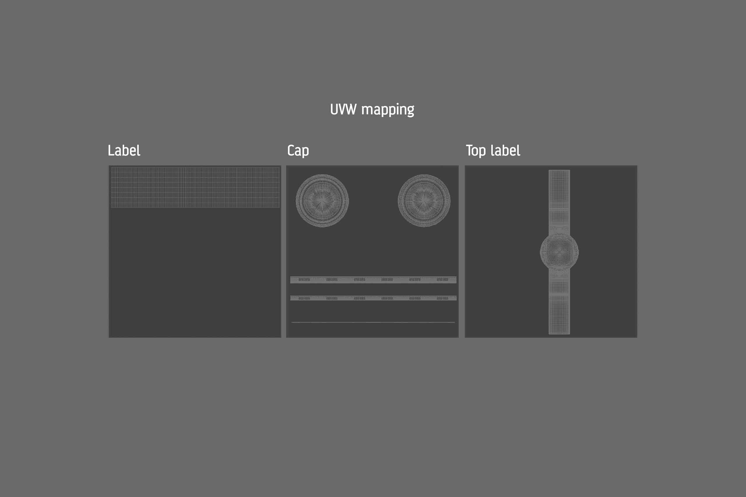 Summer Flower Honey Glass Jar 500g packaging 3d model