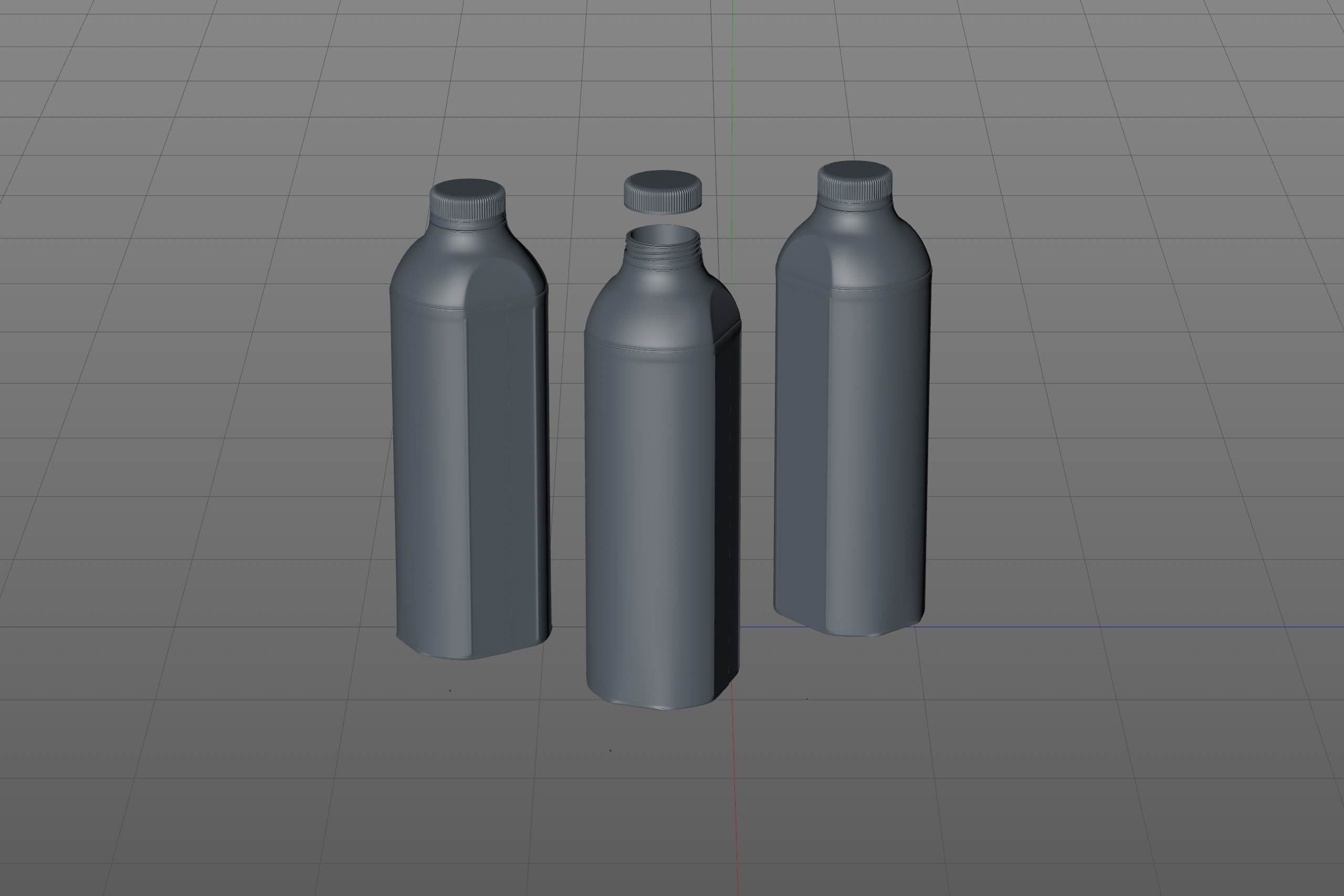 Milk Carton Packaging 3D model pak of Tetra Pack Evero Aseptic Base-D 1000ml with OrionTop O38A