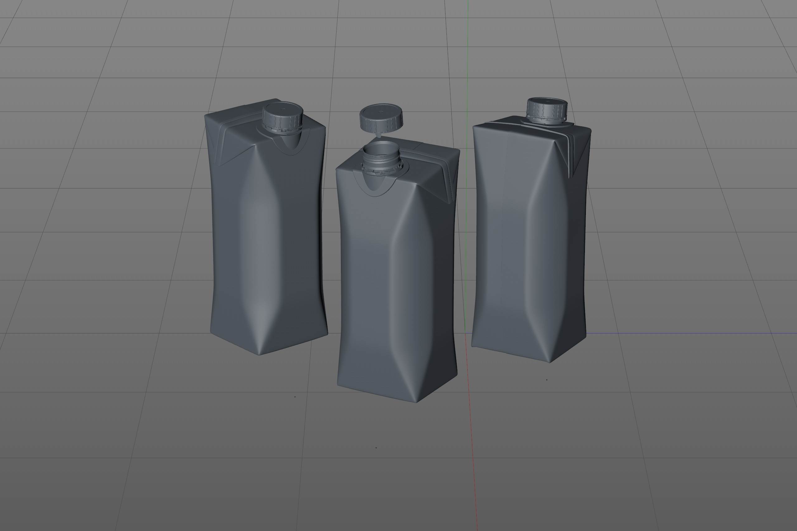 Tetra Pack Prisma EDGE 500ml with DreamCap Premium carton packaging 3D model pak