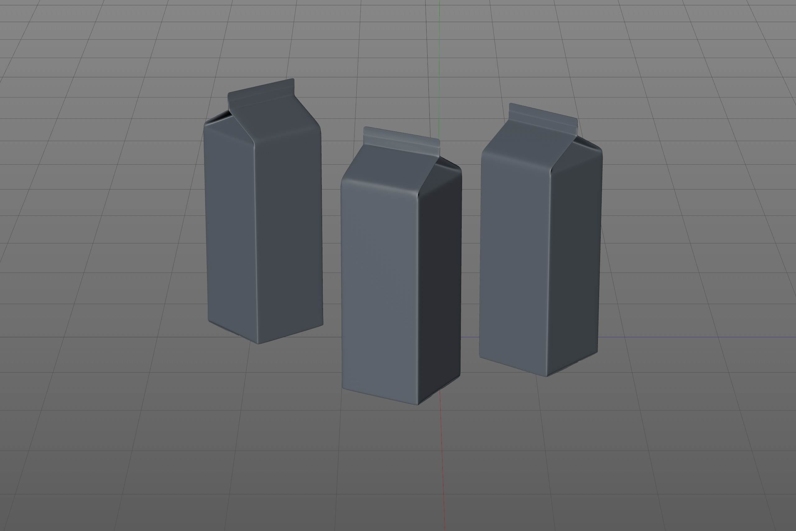 Tetra Pack REX Mid 2000ml Professional carton packaging 3D model pak
