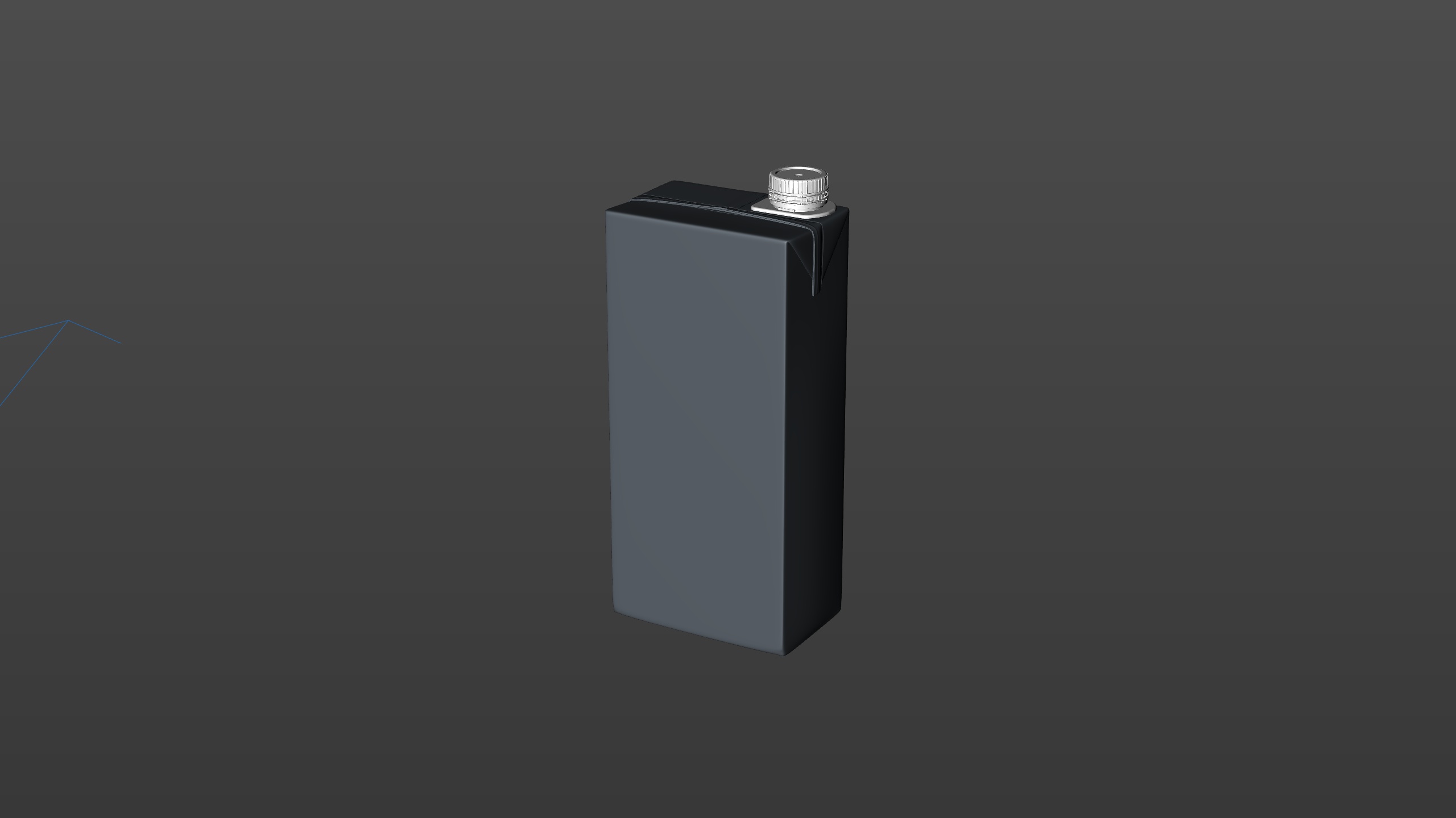 Tetra Brick Slim 1000ml with HeliCap23 Pro premium carton milk packaging 3D model