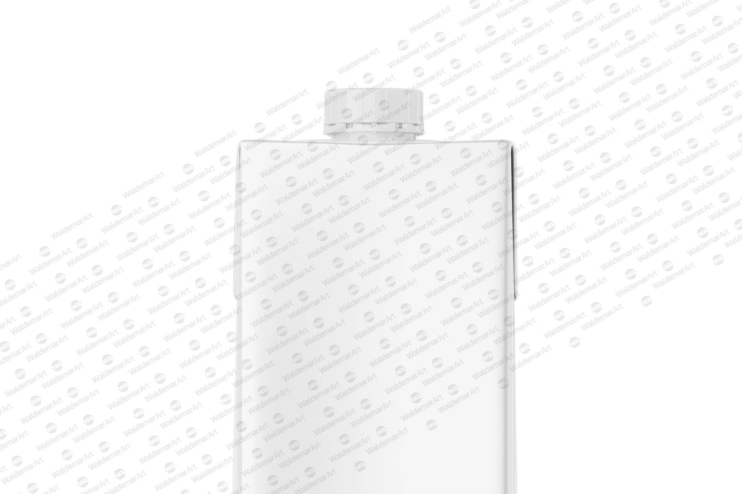 Mockup of Tetra Pack Brick 1000ml Square with HeliCap 27 - Front view
