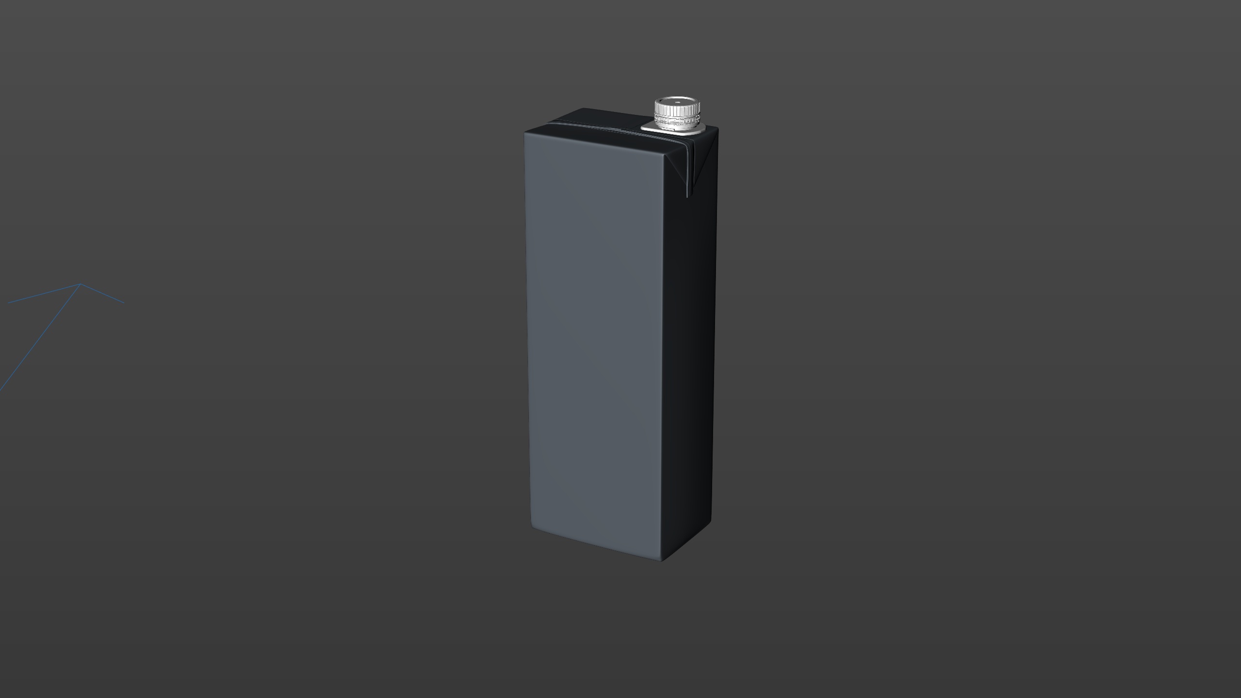 Tetra Brik Slim 1500ml with tethered cap HeliCap23 Pro carton packaging 3d model