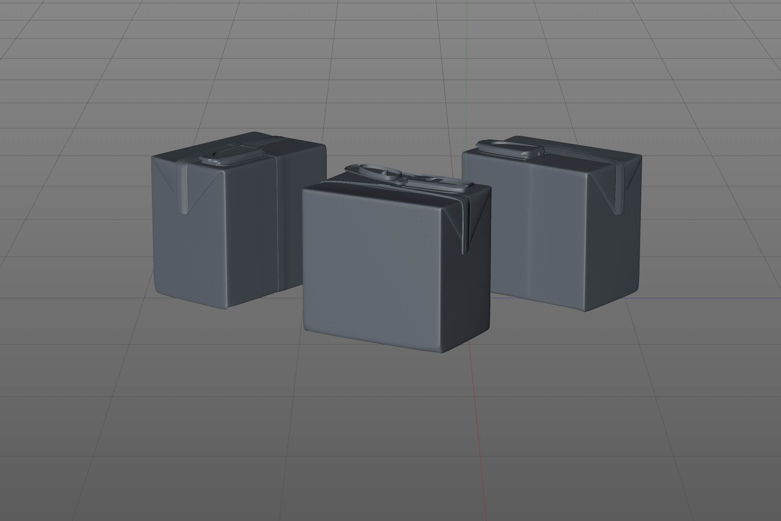 Professional Packaging 3D model pak of Tetra Pack Brick Base 500ml with ReCap3