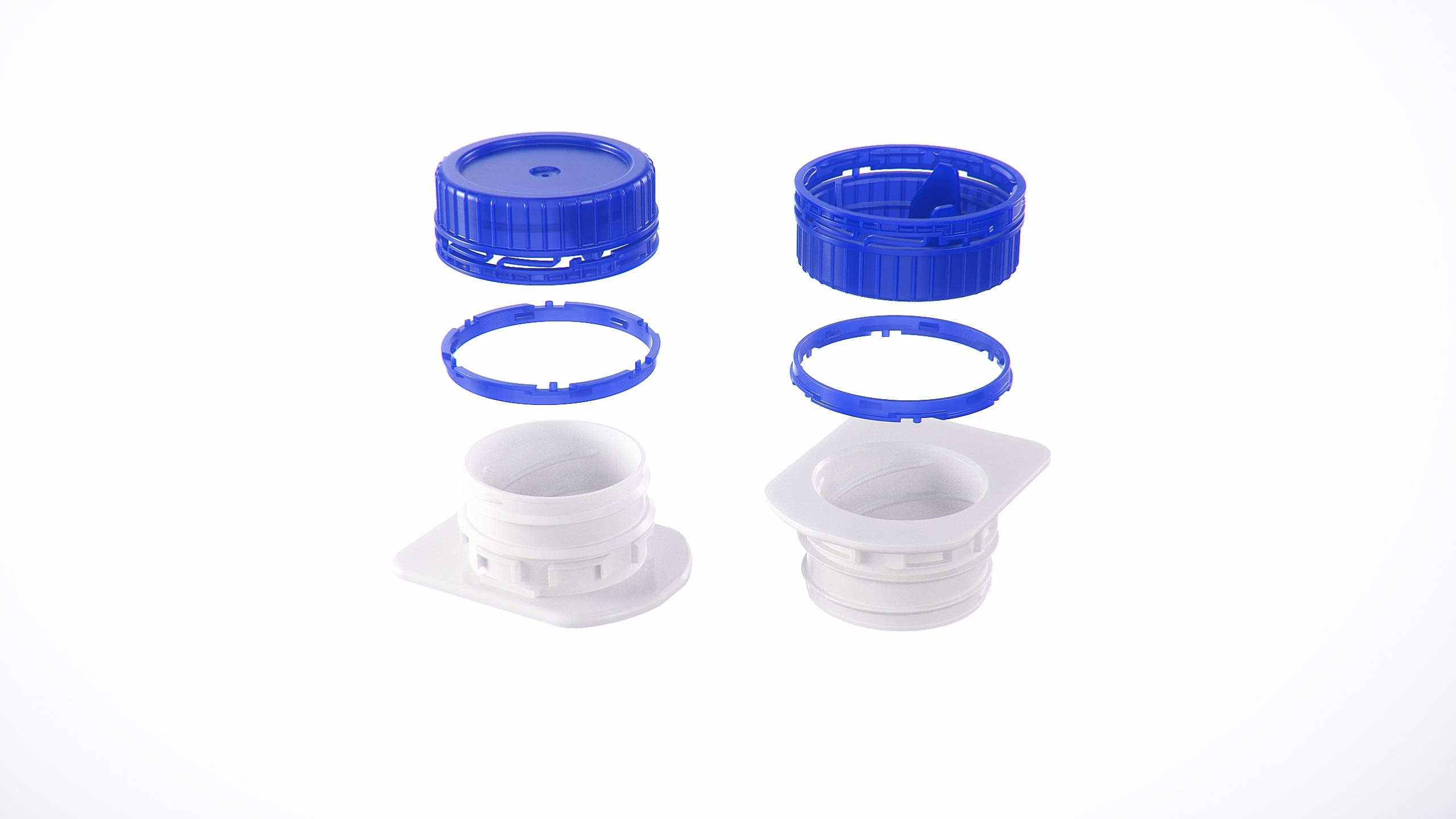 Tetra Brik EDGE 200ml with tethered cap HeliCap 23 Pro packaging 3d model