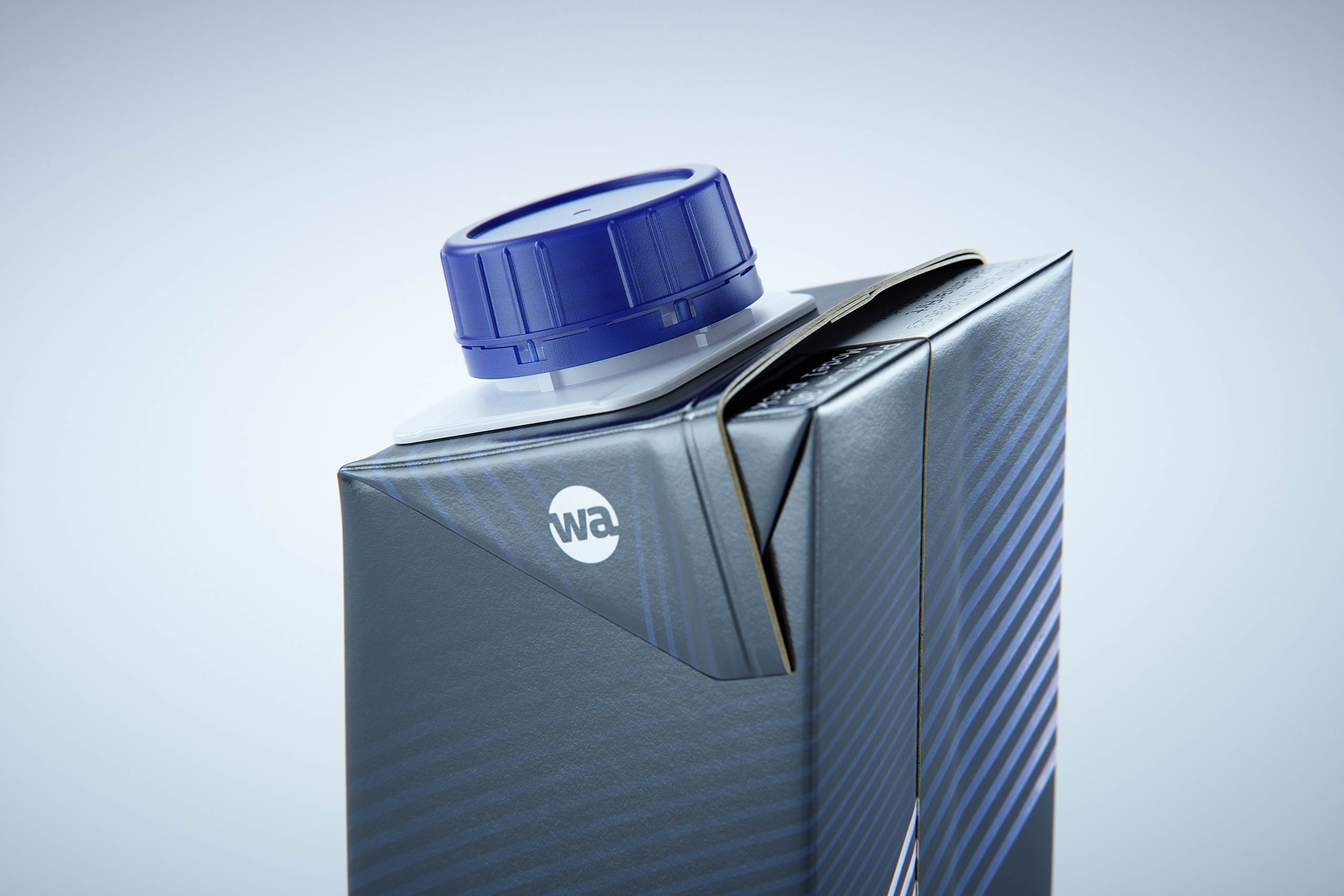 Tetra Pack Brick Edge 200ml 3D packaging model pak with HeliCap23 opening