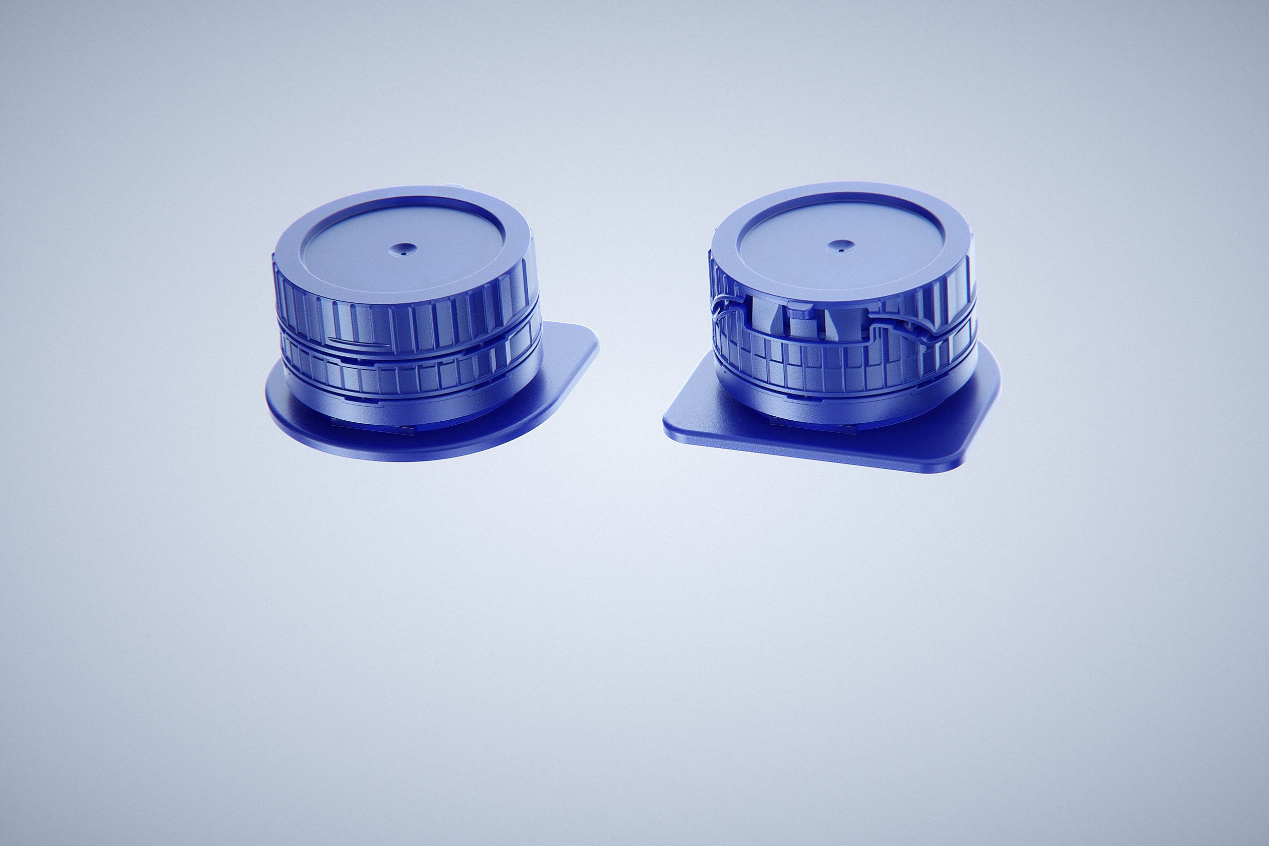 Tetra Pack Brik Square 1000ml packaging with tethered cap HeliCap26 Pro premium 3d model