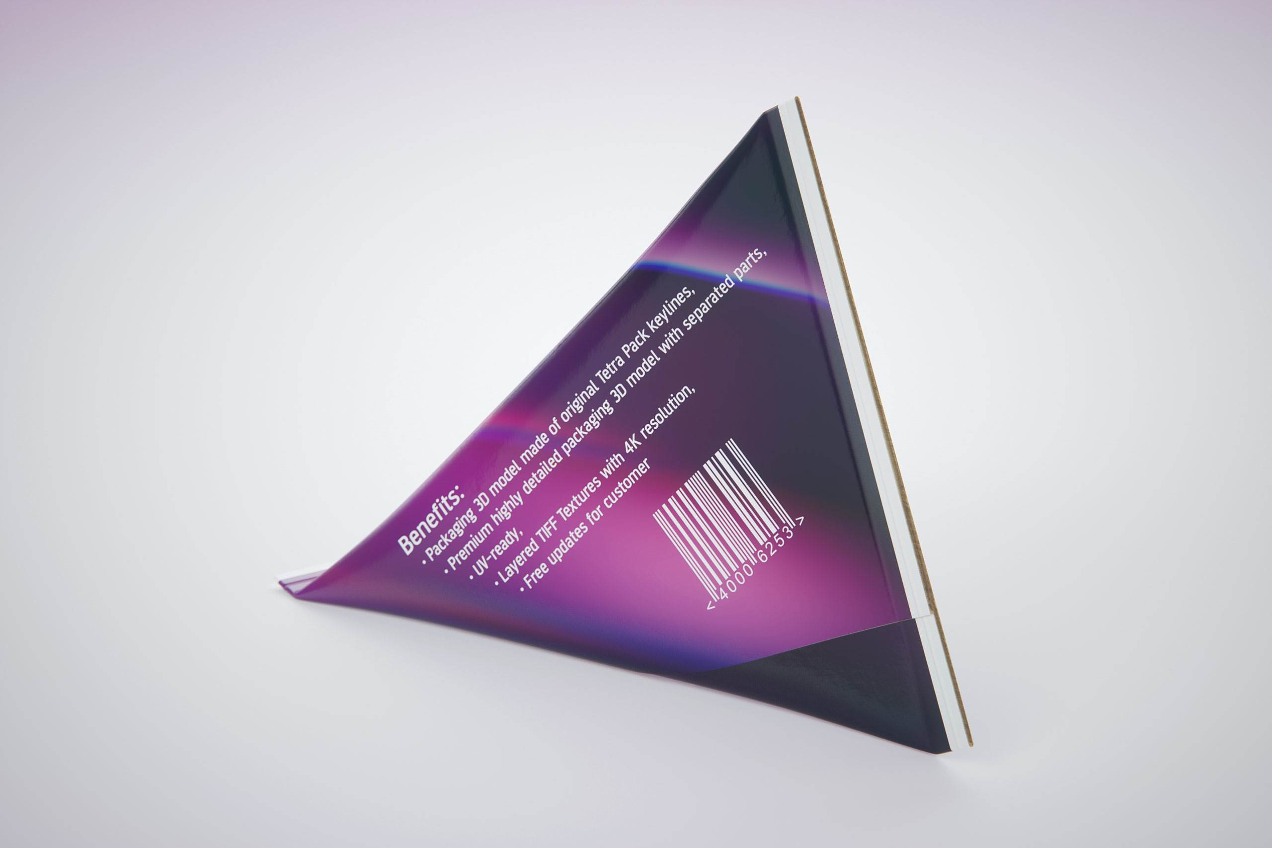 Tetra Pack Classic 200ml Professional packaging 3D model pak