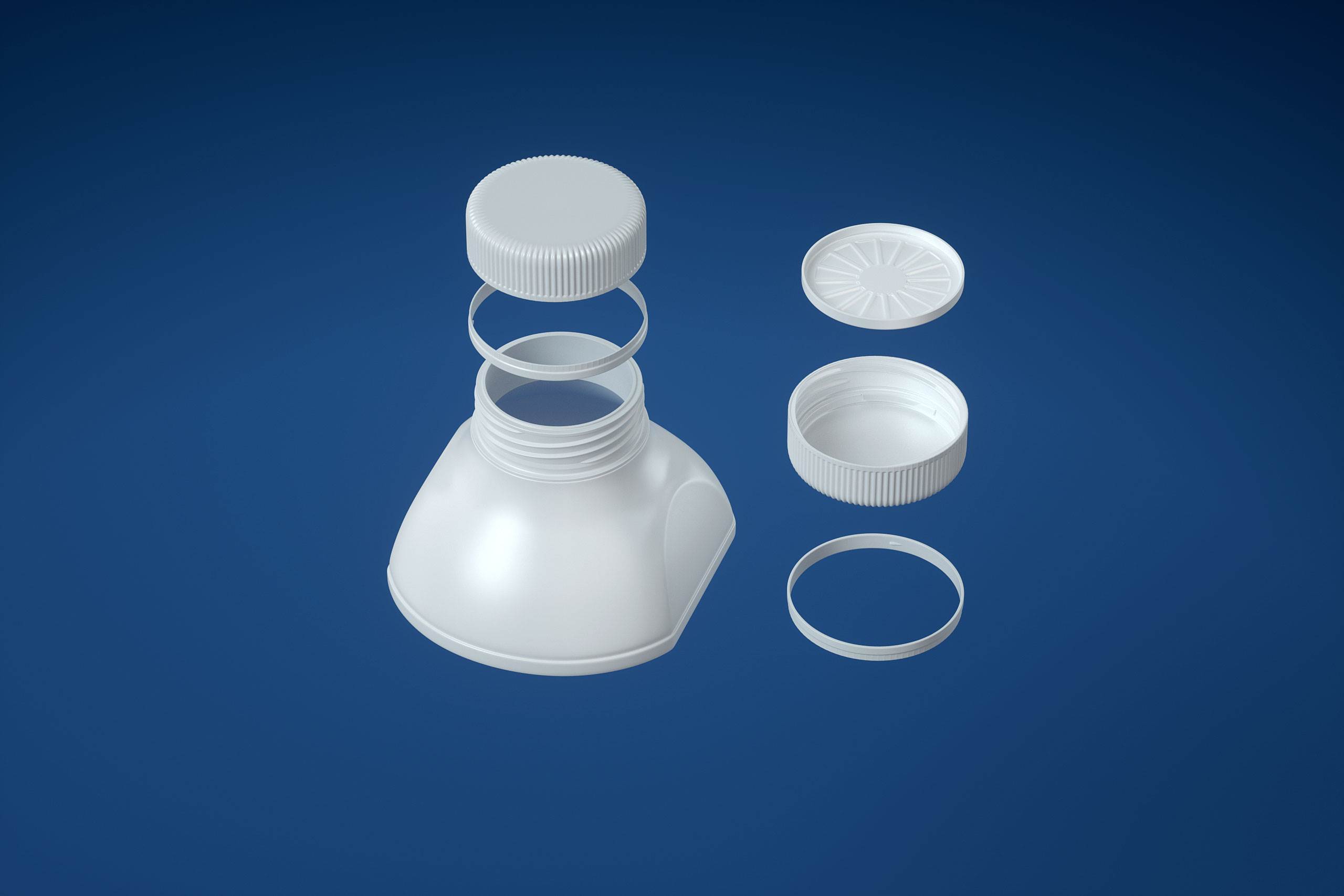 Milk Carton Packaging 3D model pak of Tetra Pack Evero Aseptic Base-D 1000ml with OrionTop O38A
