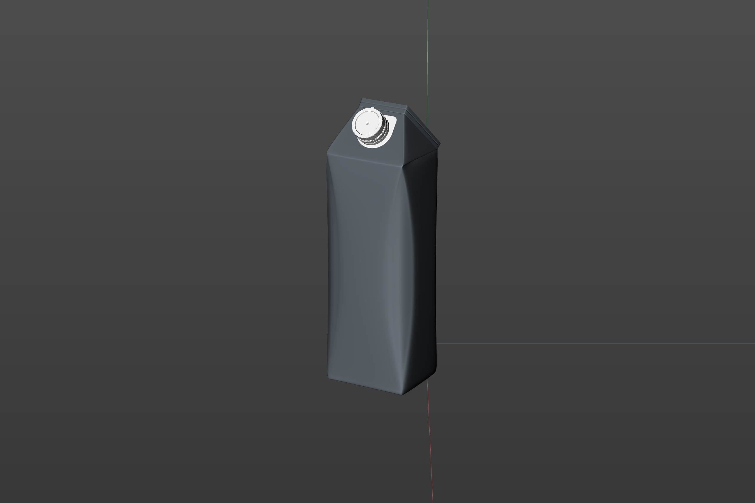 Premium packaging 3D model of Tetra Gemina Leaf 1000ml with tethered cap HeliCap 26 Pro