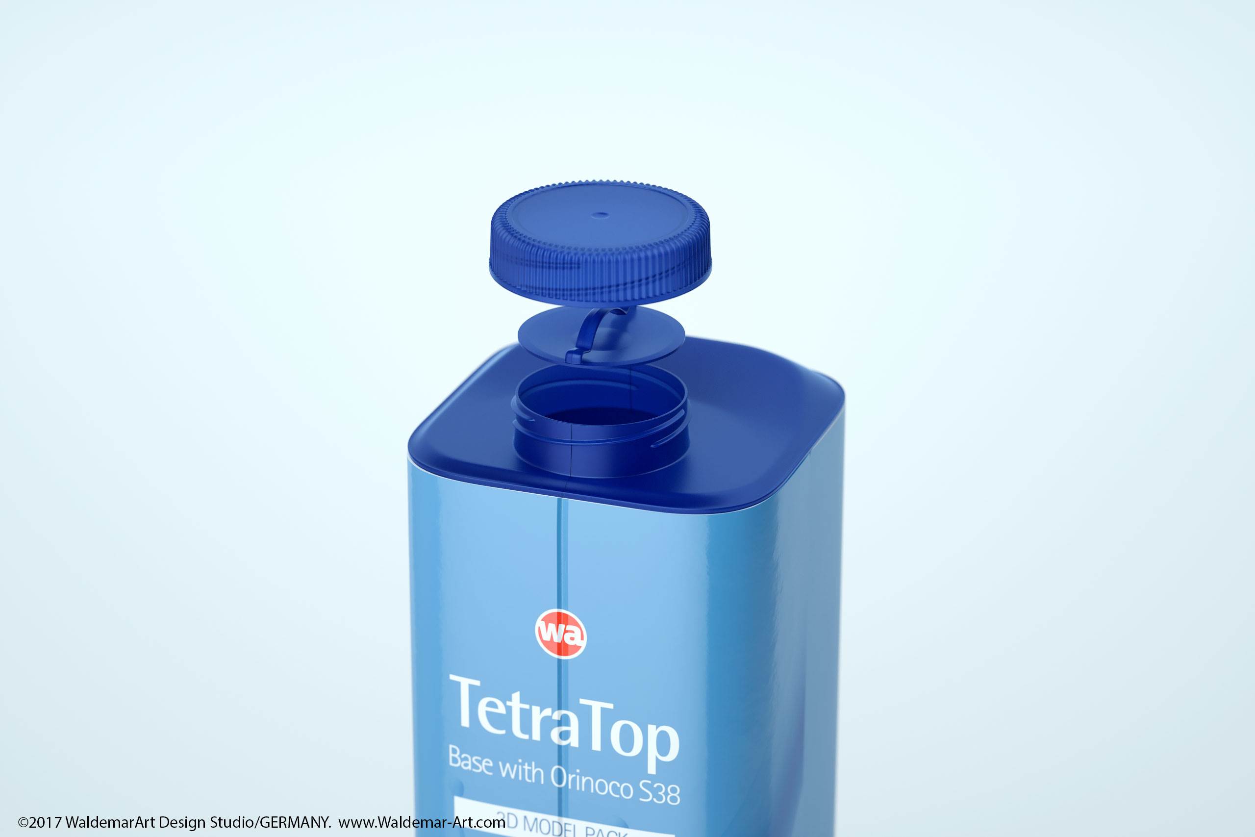 3D model pak of the Tetra Pack Top Base 1000ml with Orinoco S38 closer
