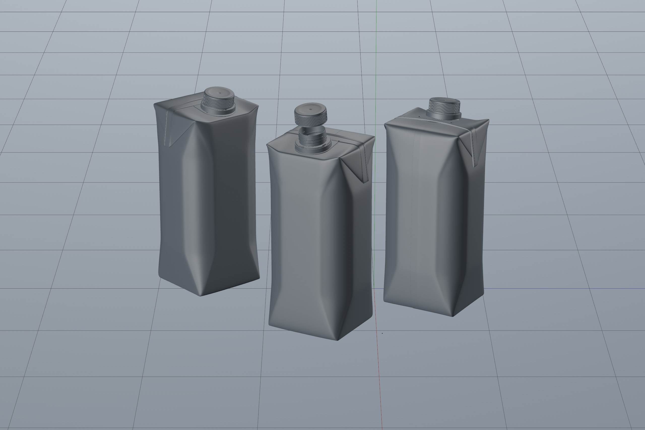 Tetra Pack Prisma Square 750ml Premium 3d model pak with StreamCap closure