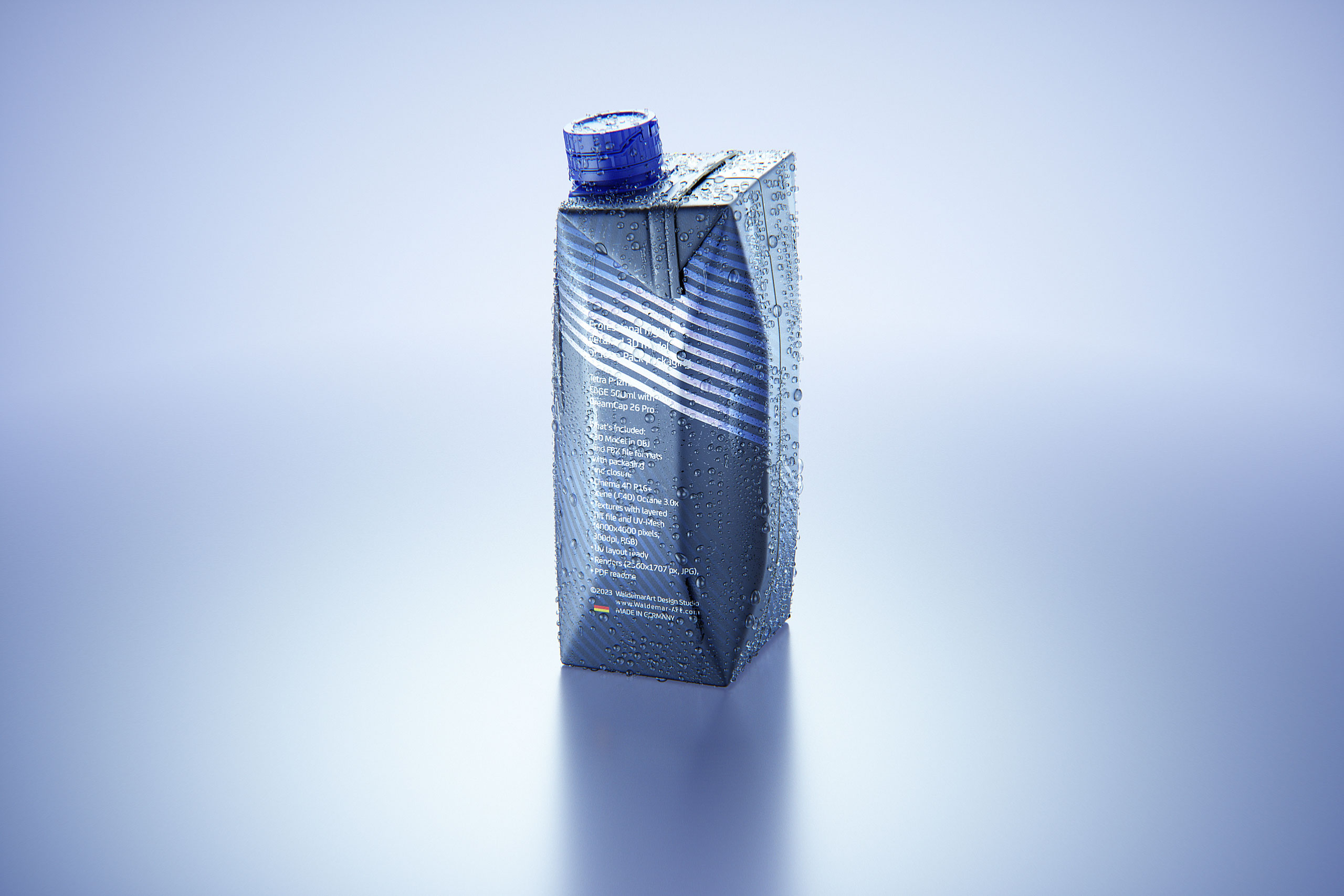 Tetra Prisma Edge 500ml with Dream Cap 26 Pro and Condensation Premium 3D model pack