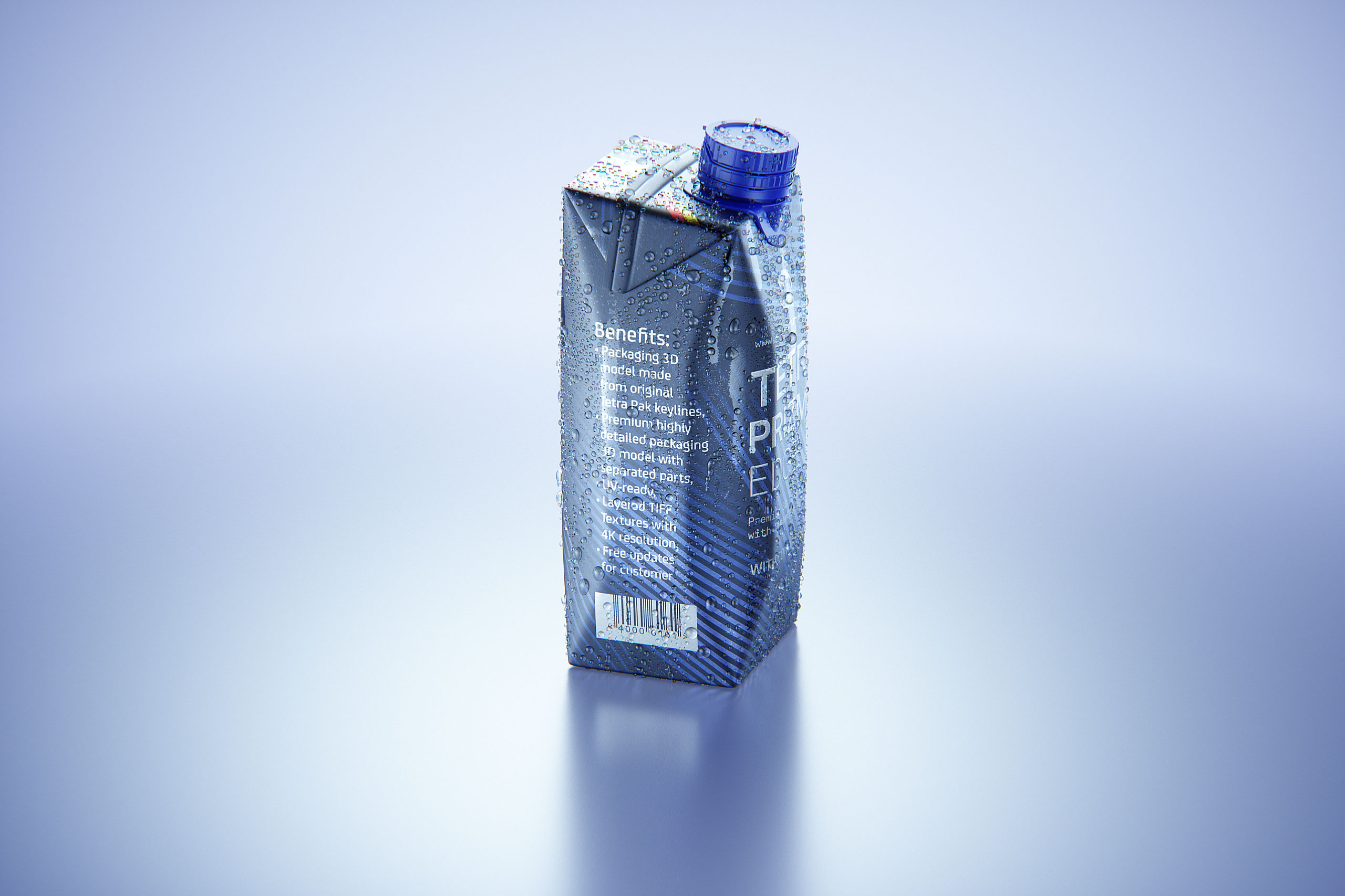 Tetra Prisma Edge 500ml with Dream Cap 26 Pro and Condensation Premium 3D model pack