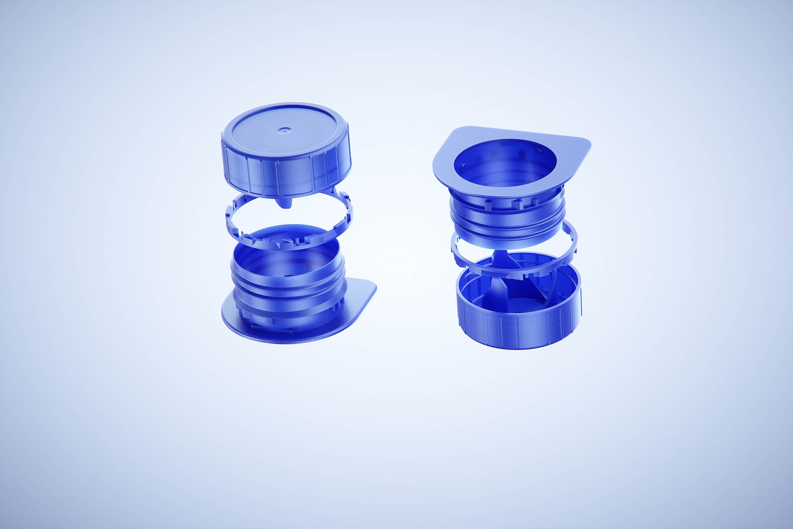 Tetra Prisma Square 1000ml with HeliCap27 and water condensation premium packaging 3d model pak